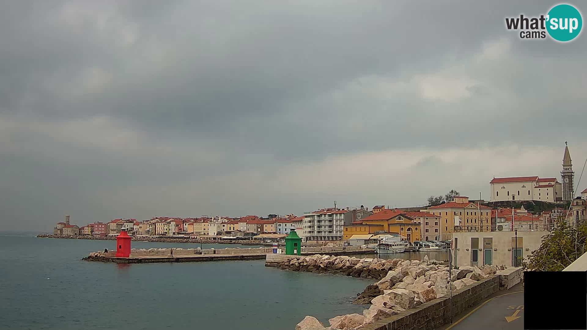 Piran – view to Punta and Mandrač