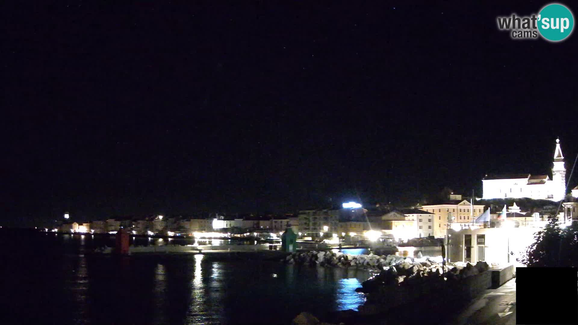 Piran – view to Punta and Mandrač