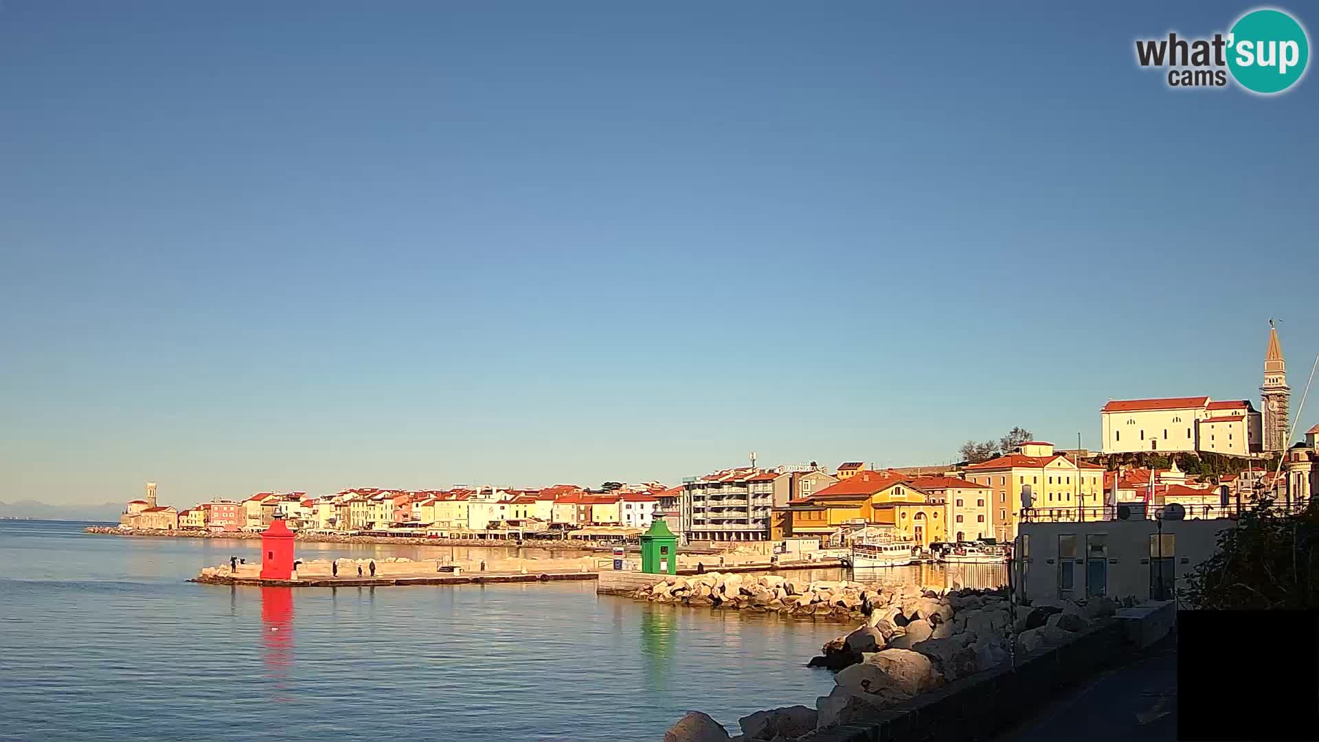 Piran – view to Punta and Mandrač