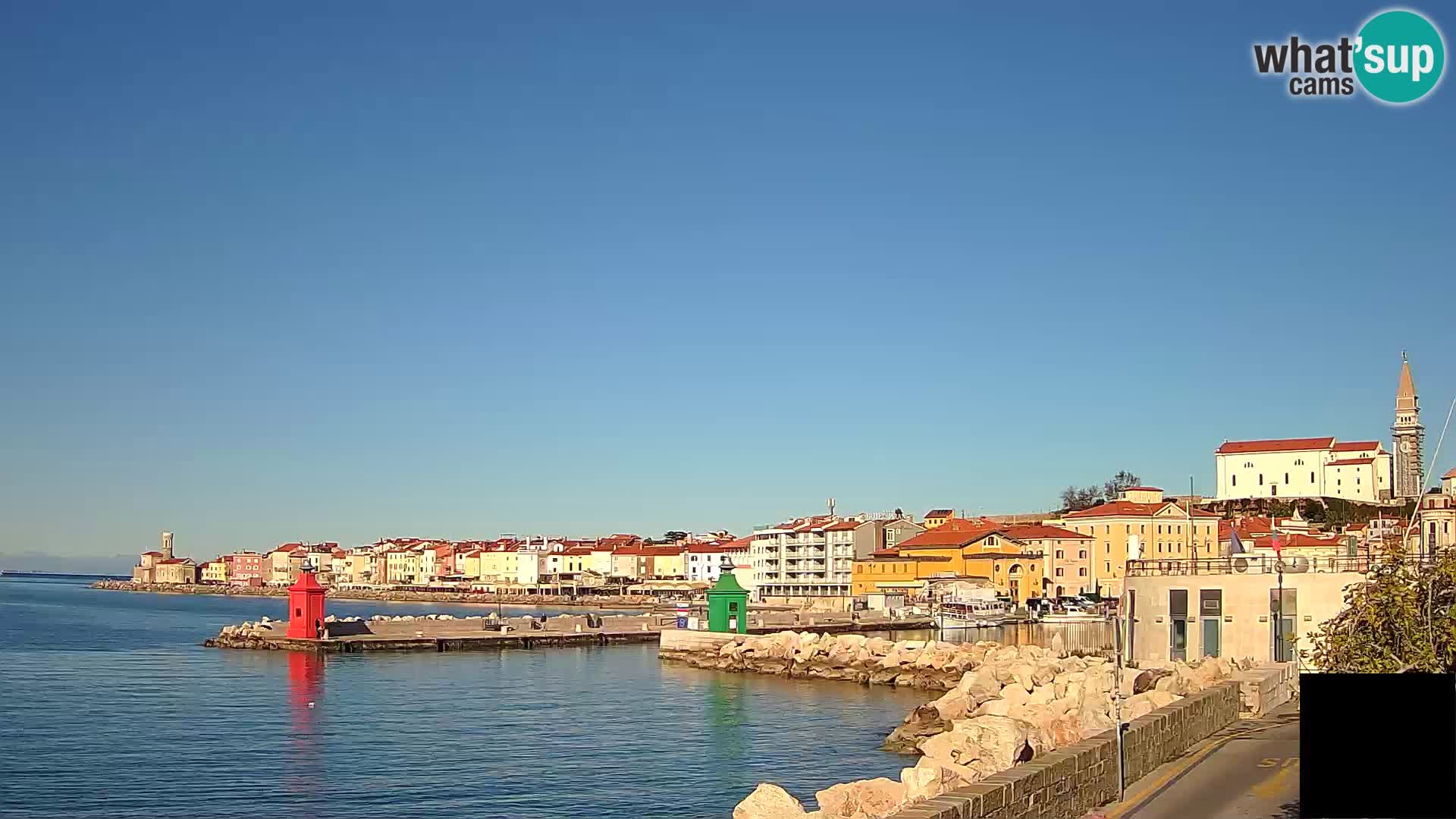 Piran – view to Punta and Mandrač