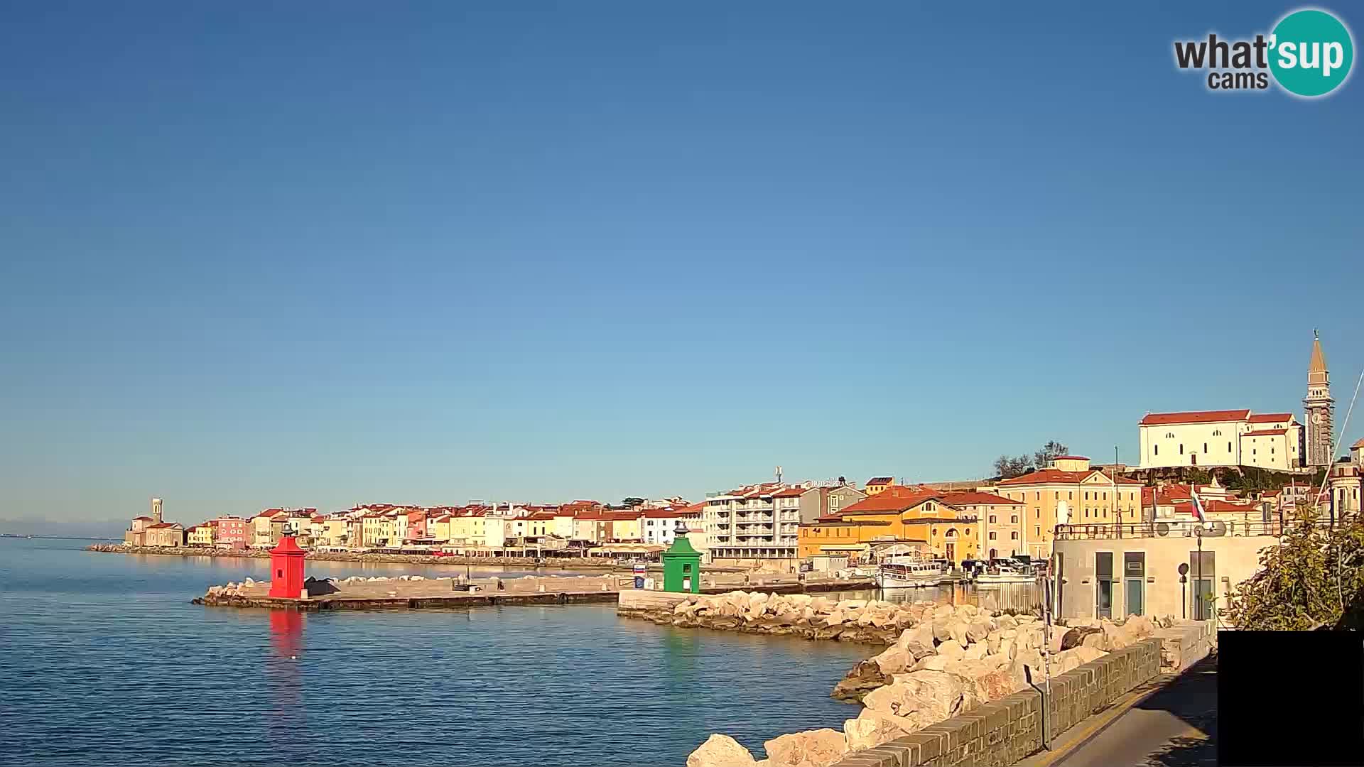 Piran – view to Punta and Mandrač