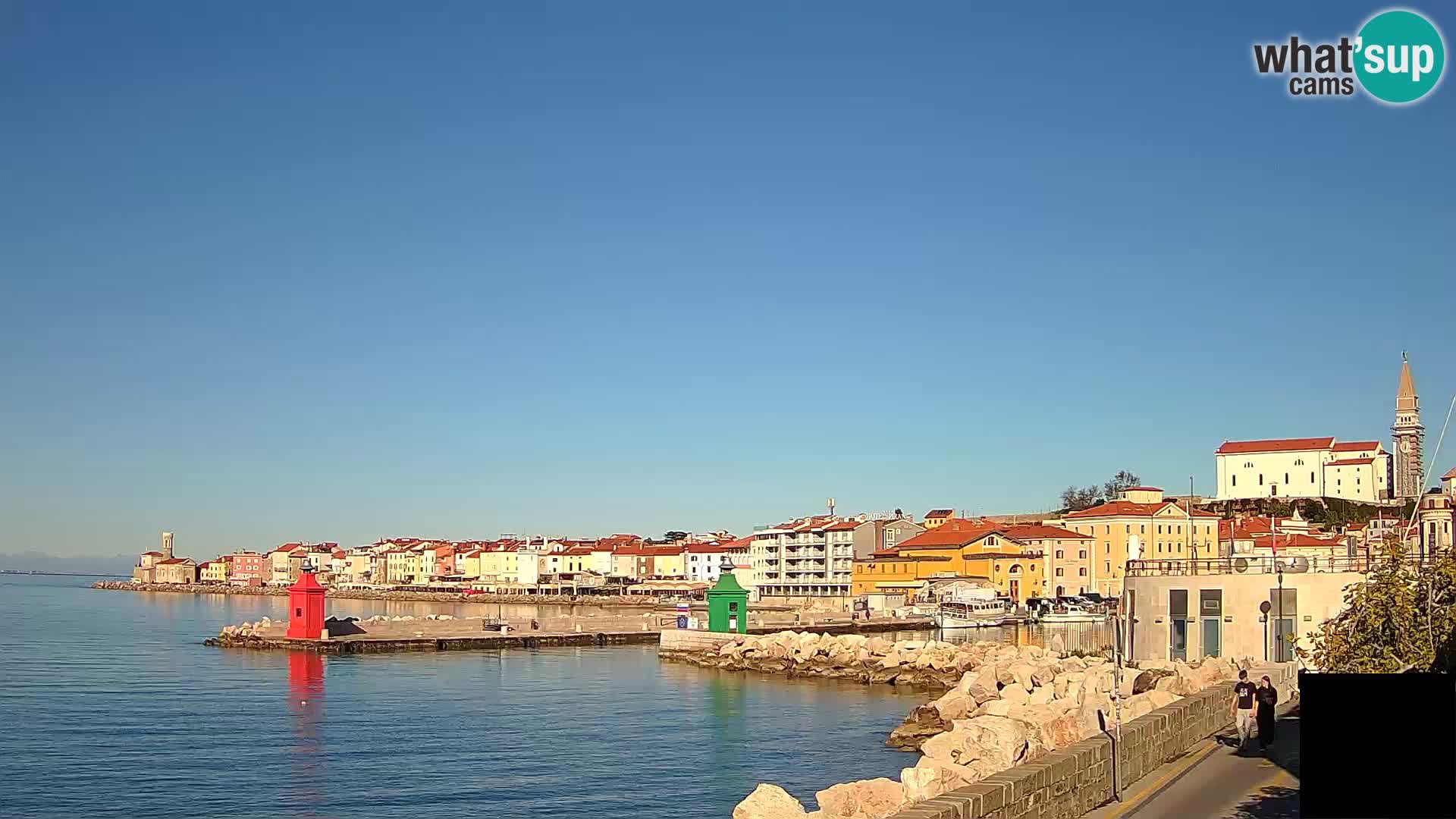 Piran – view to Punta and Mandrač