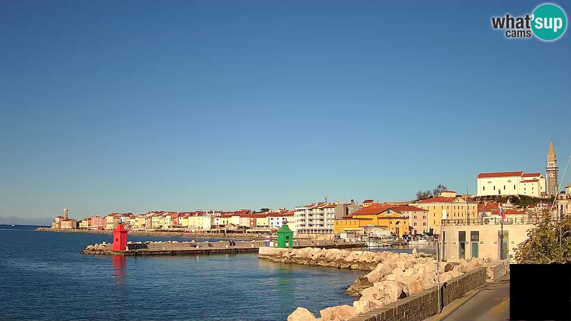 Piran – view to Punta and Mandrač