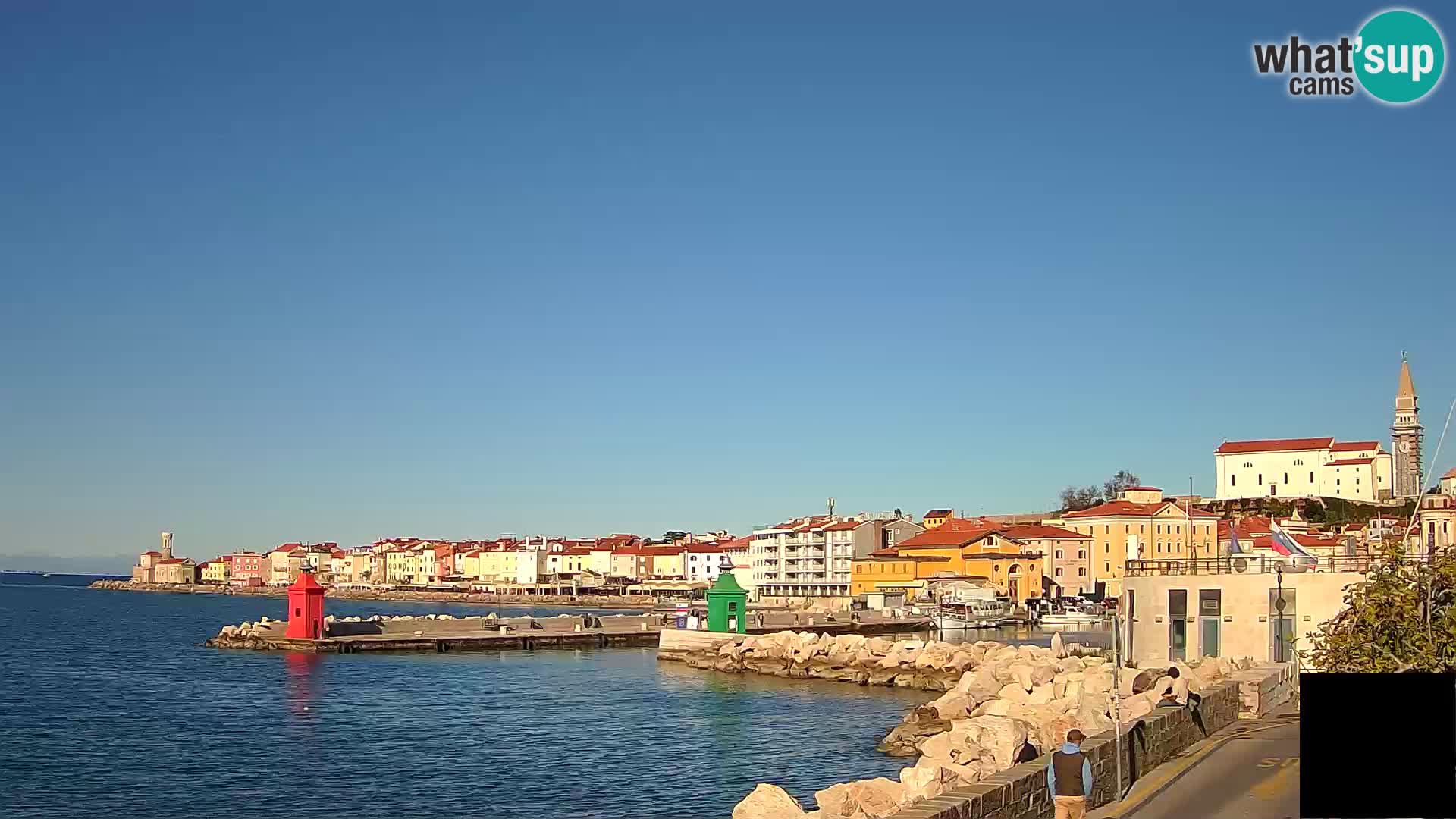 Piran – view to Punta and Mandrač