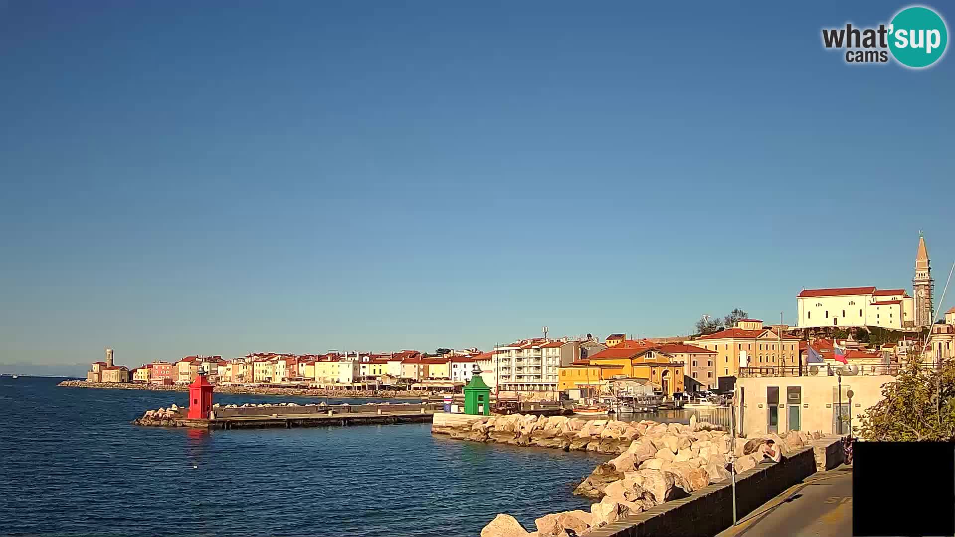 Piran – view to Punta and Mandrač