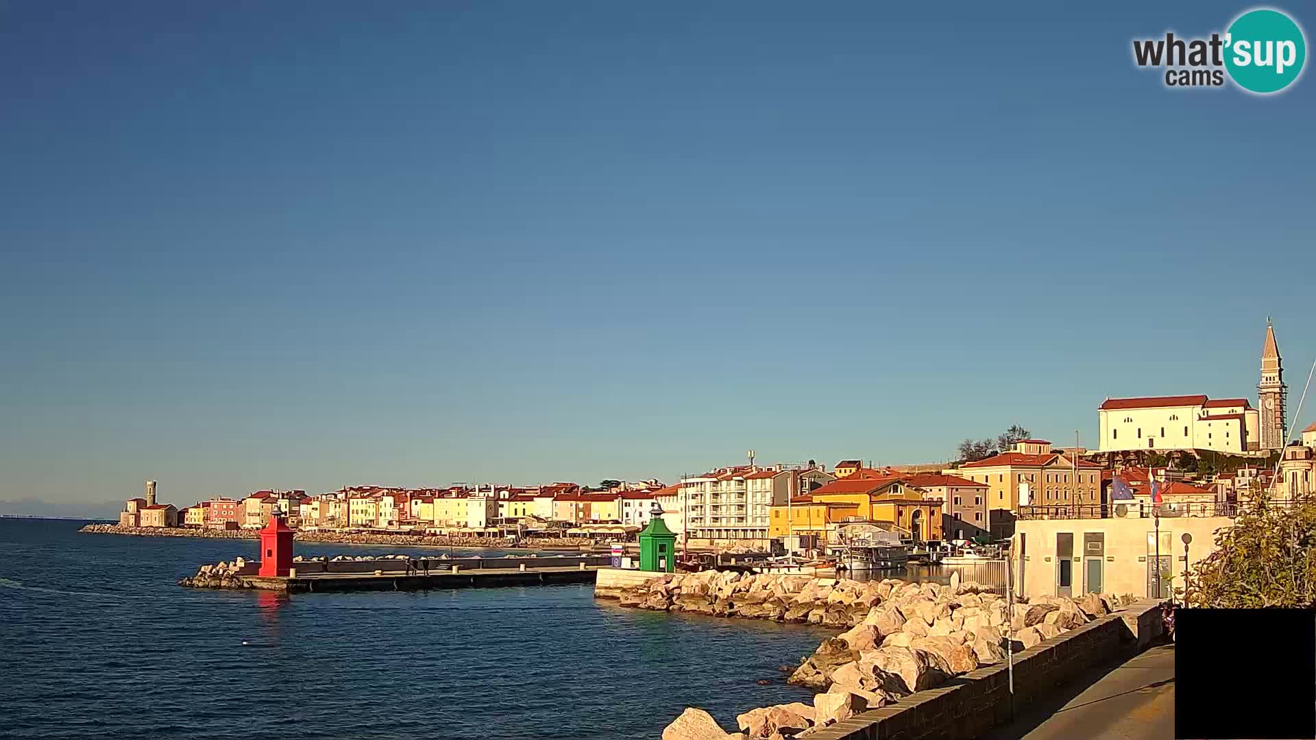 Piran – view to Punta and Mandrač