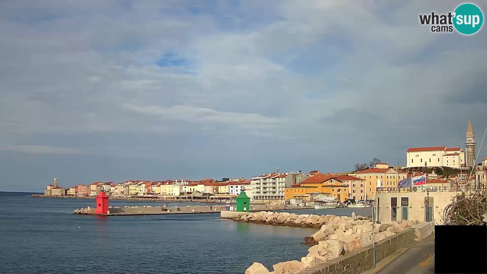 Piran – view to Punta and Mandrač