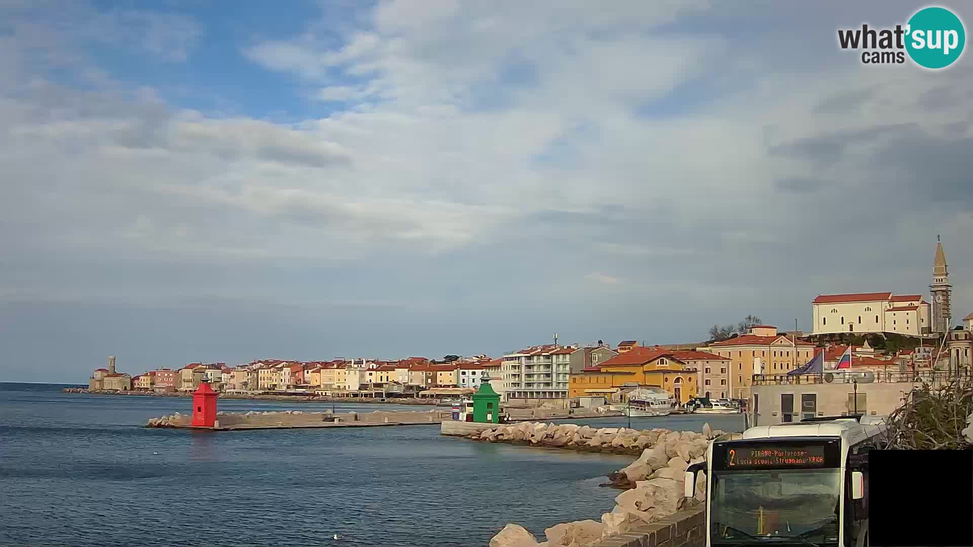 Pirano – vista verso la Punta e il “Mandrač”