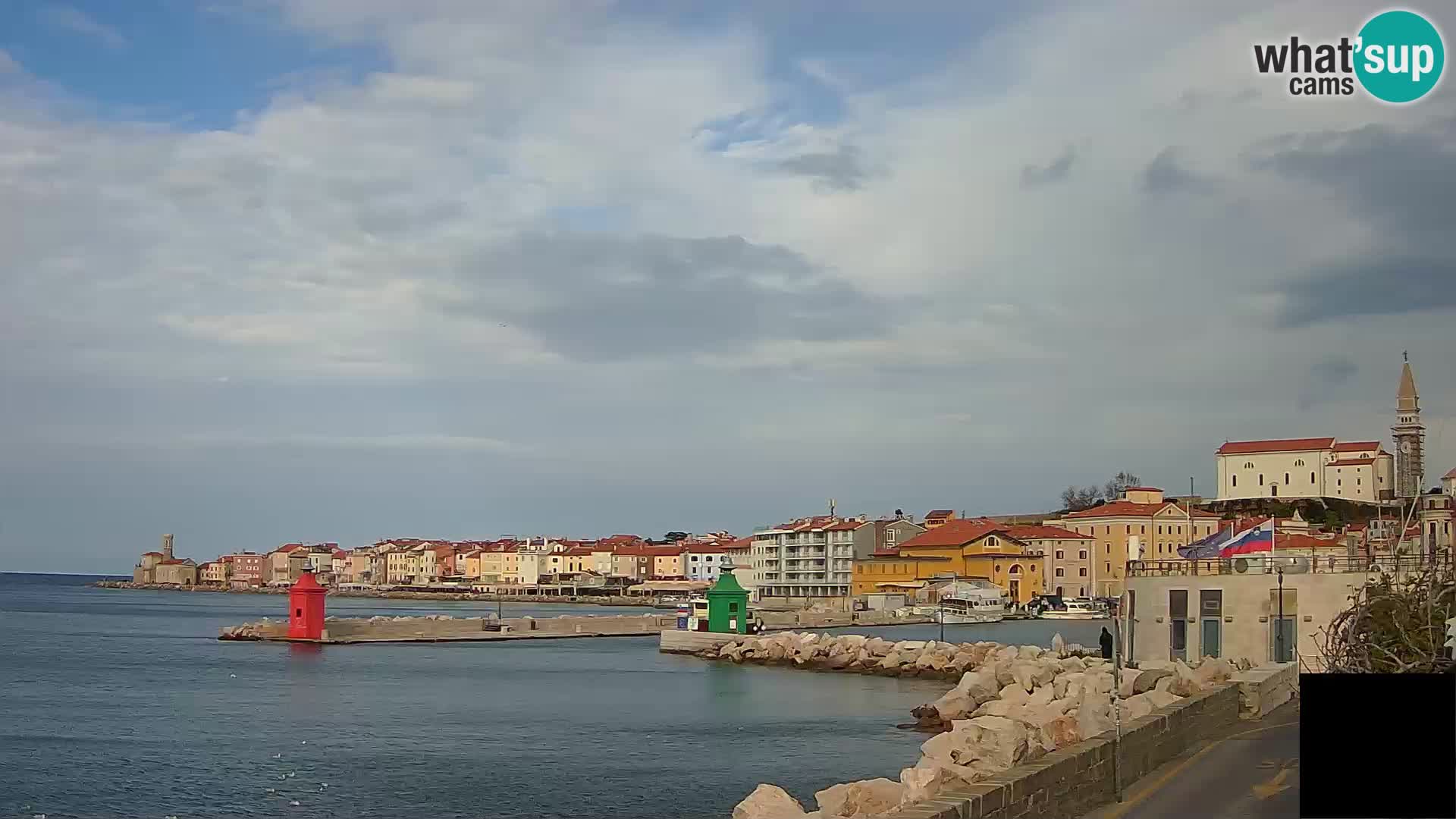 Pirano – vista verso la Punta e il “Mandrač”