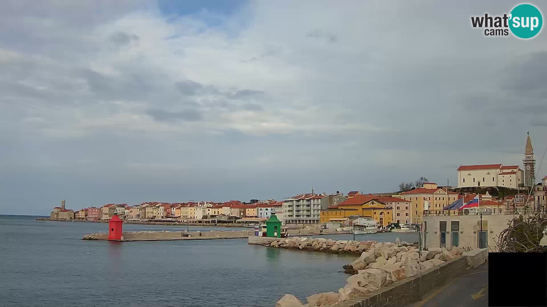 Piran – view to Punta and Mandrač