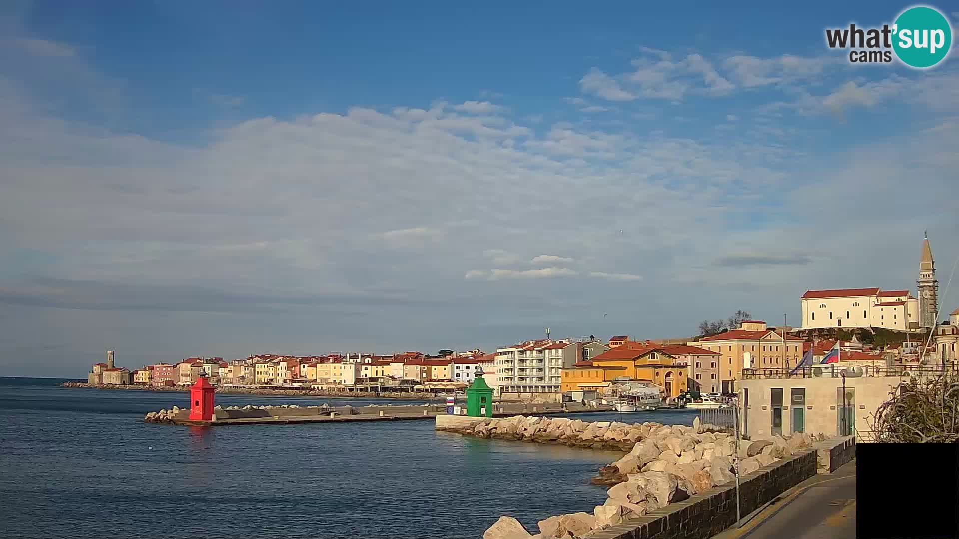 Piran – view to Punta and Mandrač