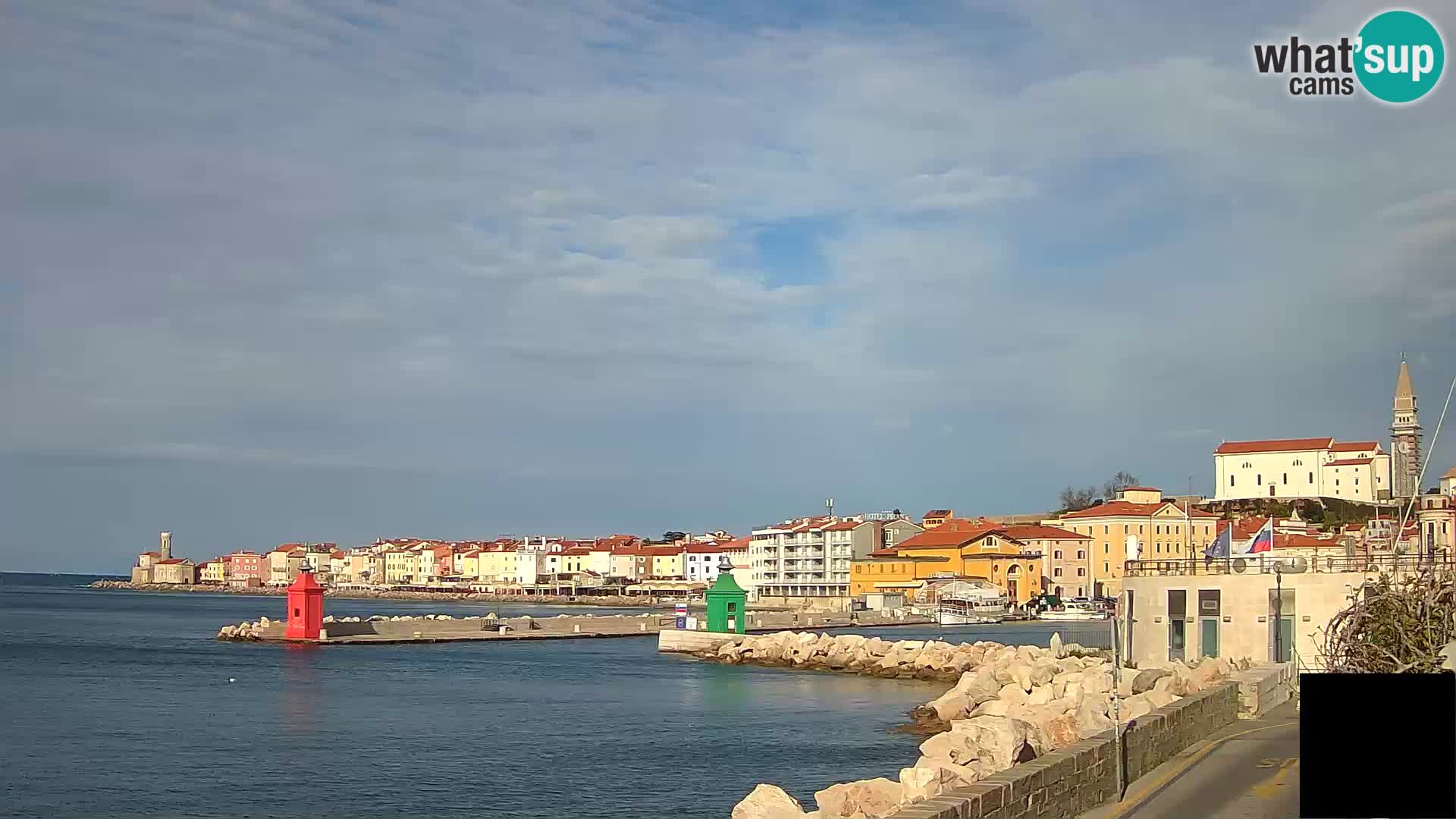 Piran – view to Punta and Mandrač