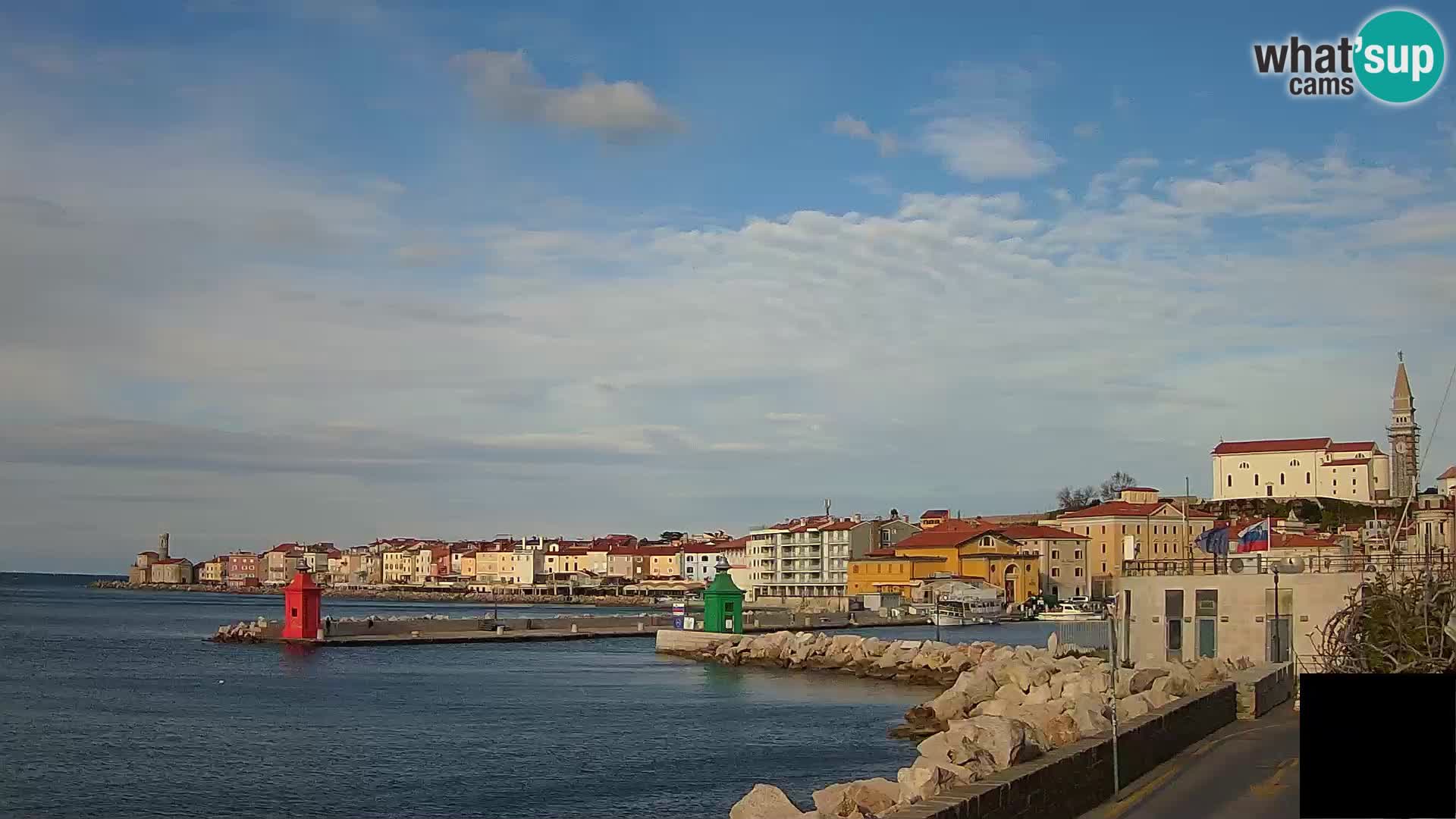 Piran – view to Punta and Mandrač