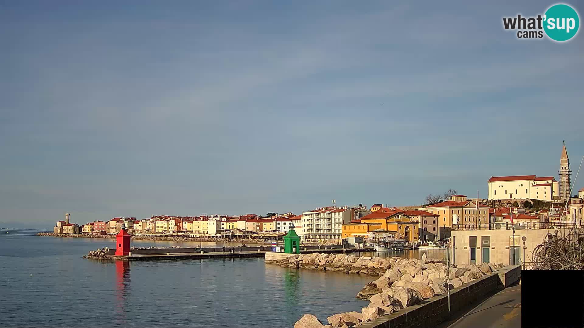 Piran – view to Punta and Mandrač