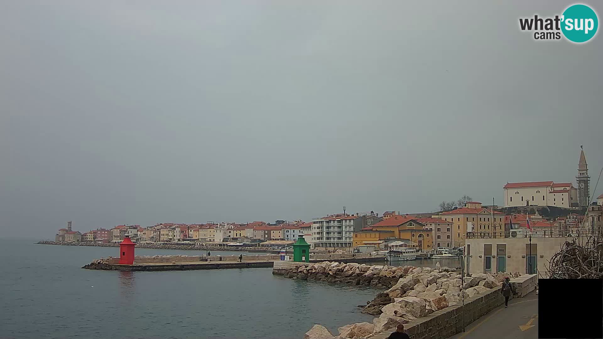 Piran – view to Punta and Mandrač