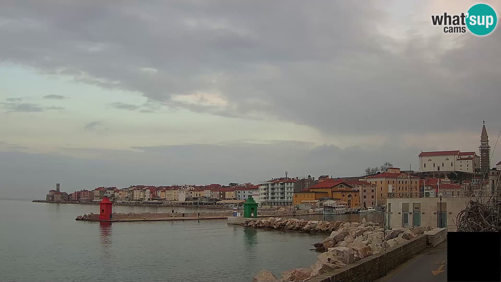 Piran – view to Punta and Mandrač