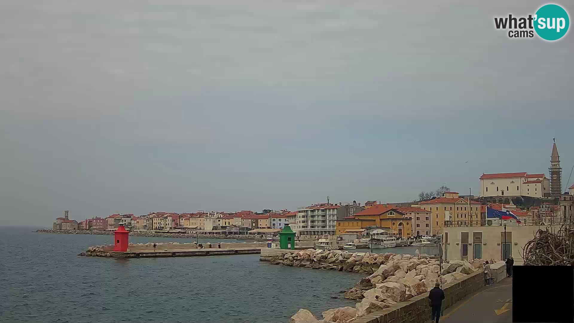 Pirano – vista verso la Punta e il “Mandrač”