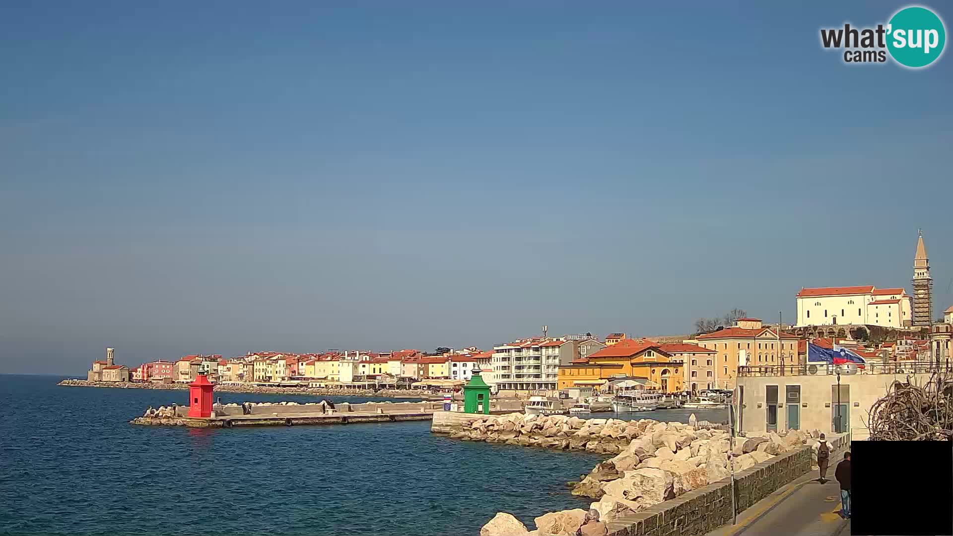 Piran – view to Punta and Mandrač