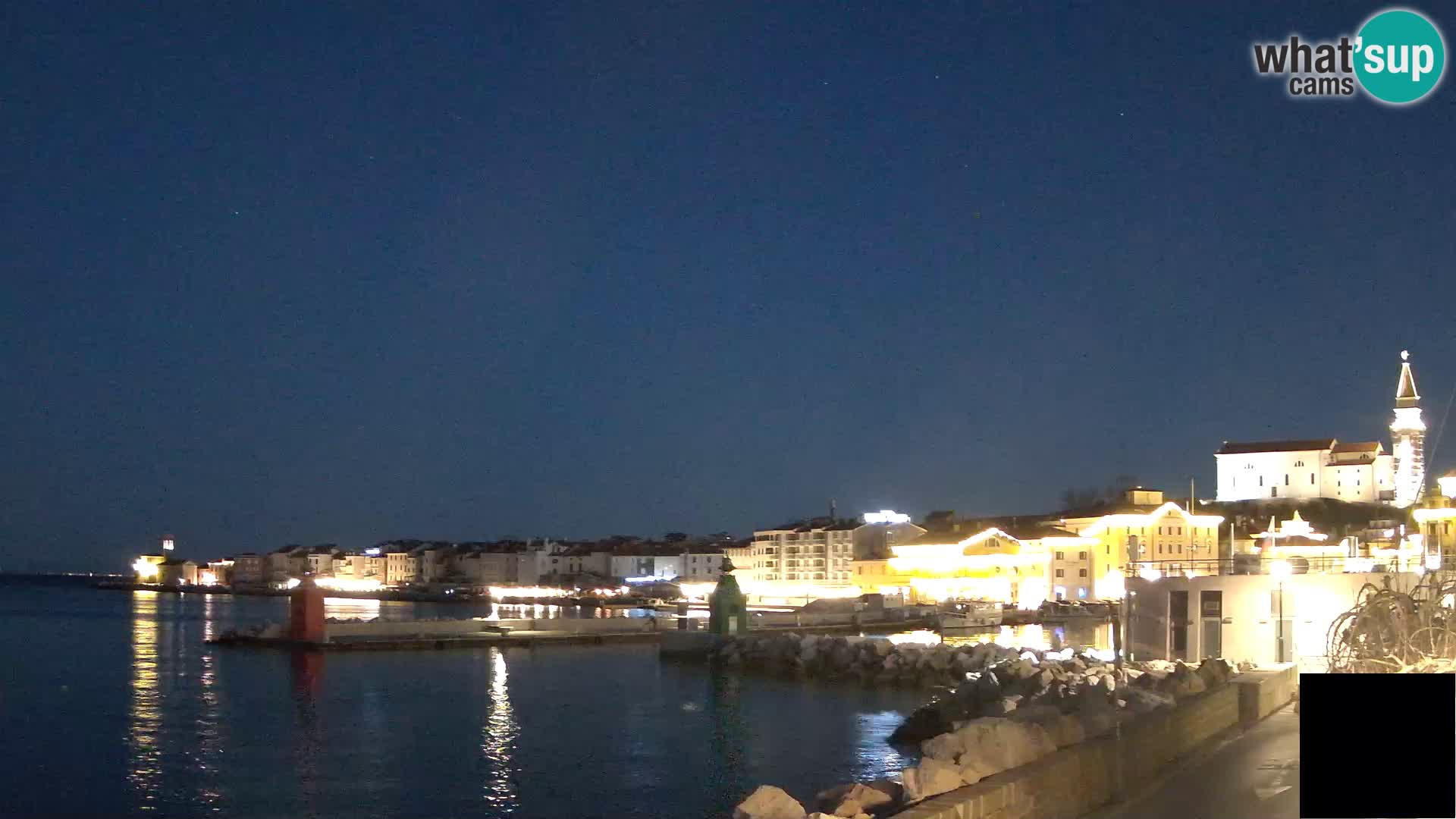 Piran – view to Punta and Mandrač