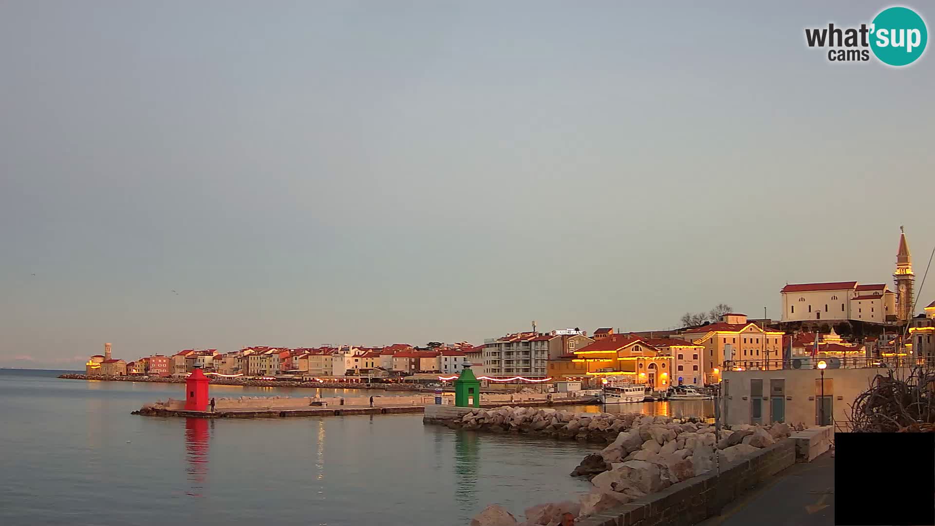 Pirano – vista verso la Punta e il “Mandrač”