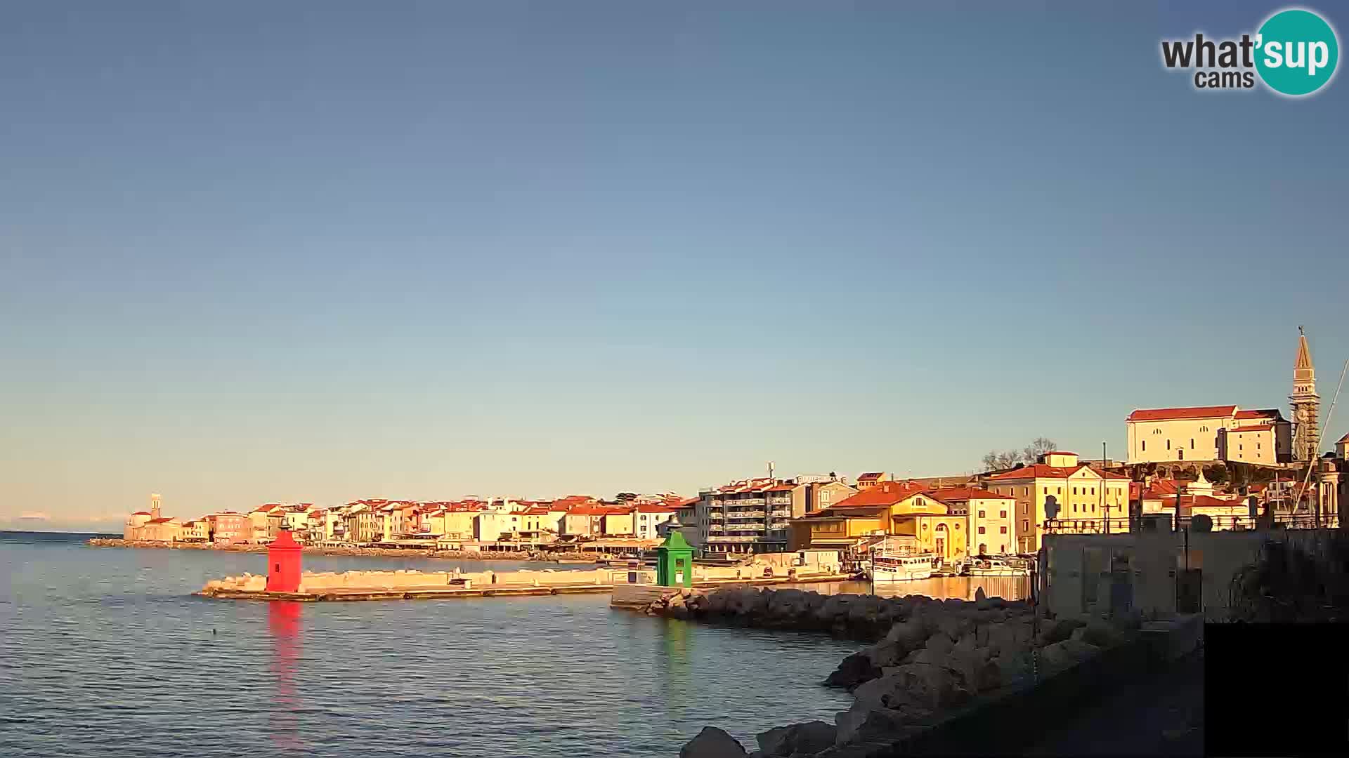 Piran – view to Punta and Mandrač