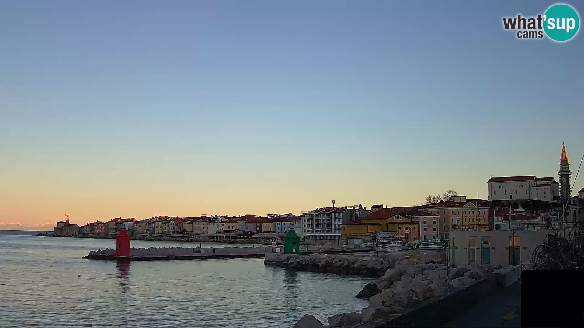 Piran – view to Punta and Mandrač