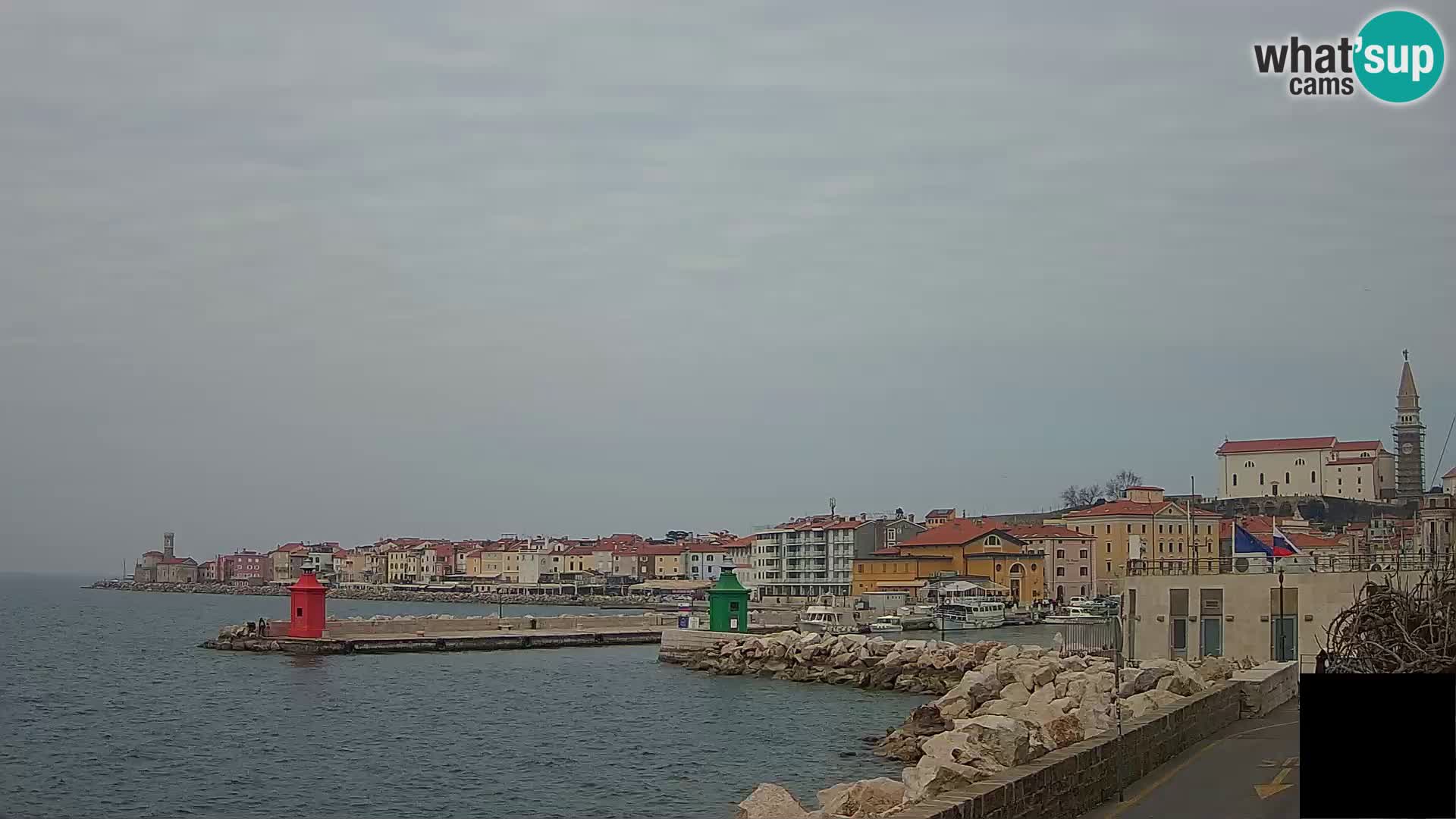 Piran – view to Punta and Mandrač