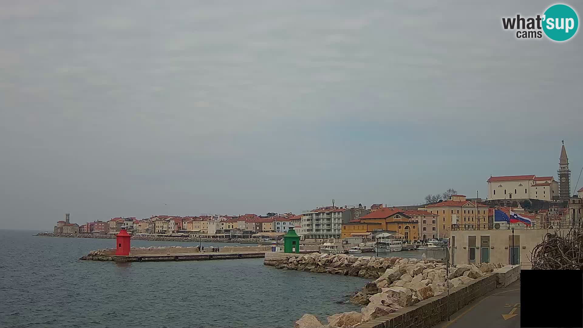 Pirano – vista verso la Punta e il “Mandrač”