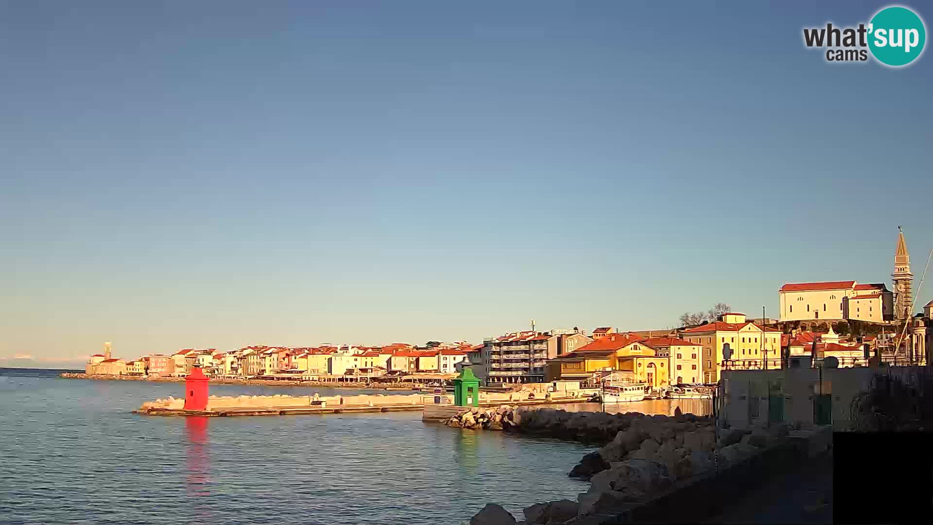 Piran – view to Punta and Mandrač