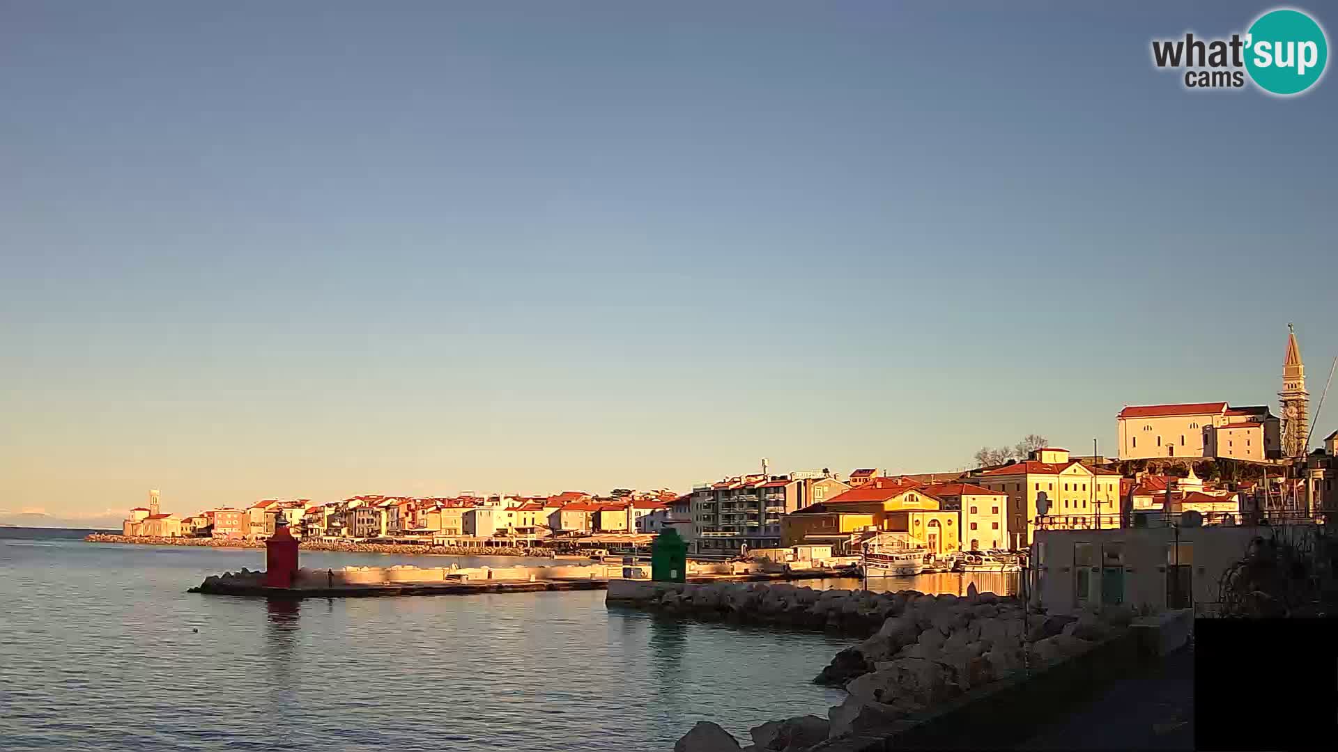 Piran – view to Punta and Mandrač