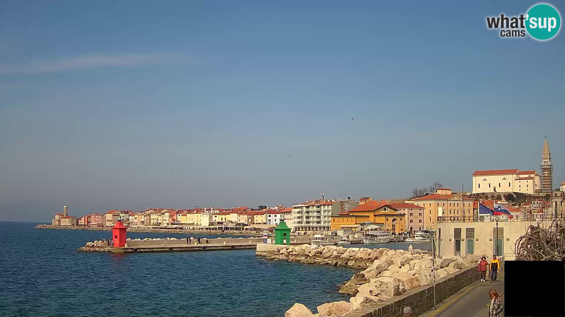 Piran – view to Punta and Mandrač