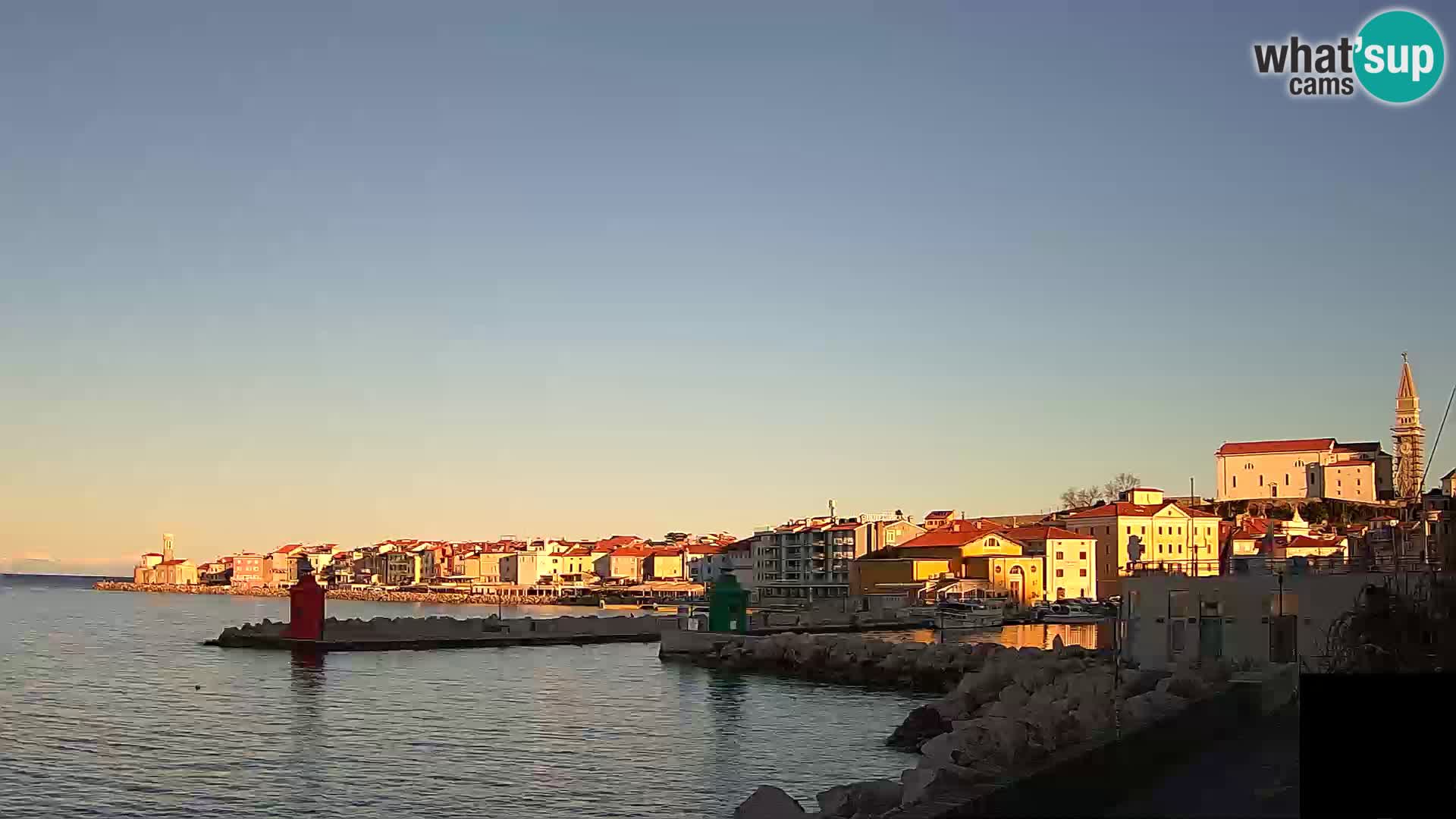 Piran – view to Punta and Mandrač