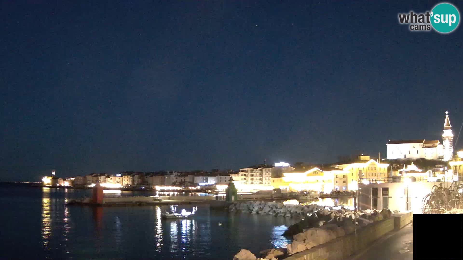 Piran – view to Punta and Mandrač