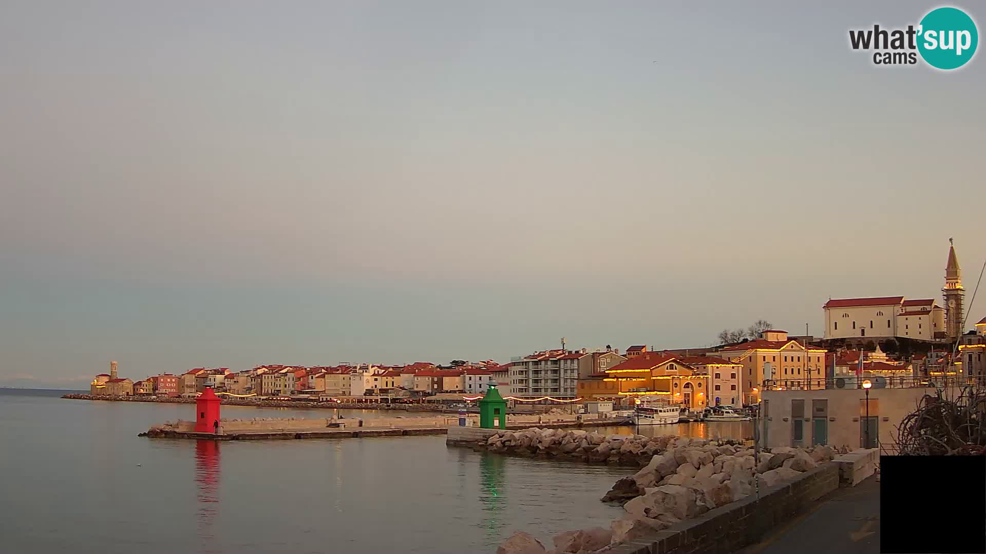 Piran – view to Punta and Mandrač