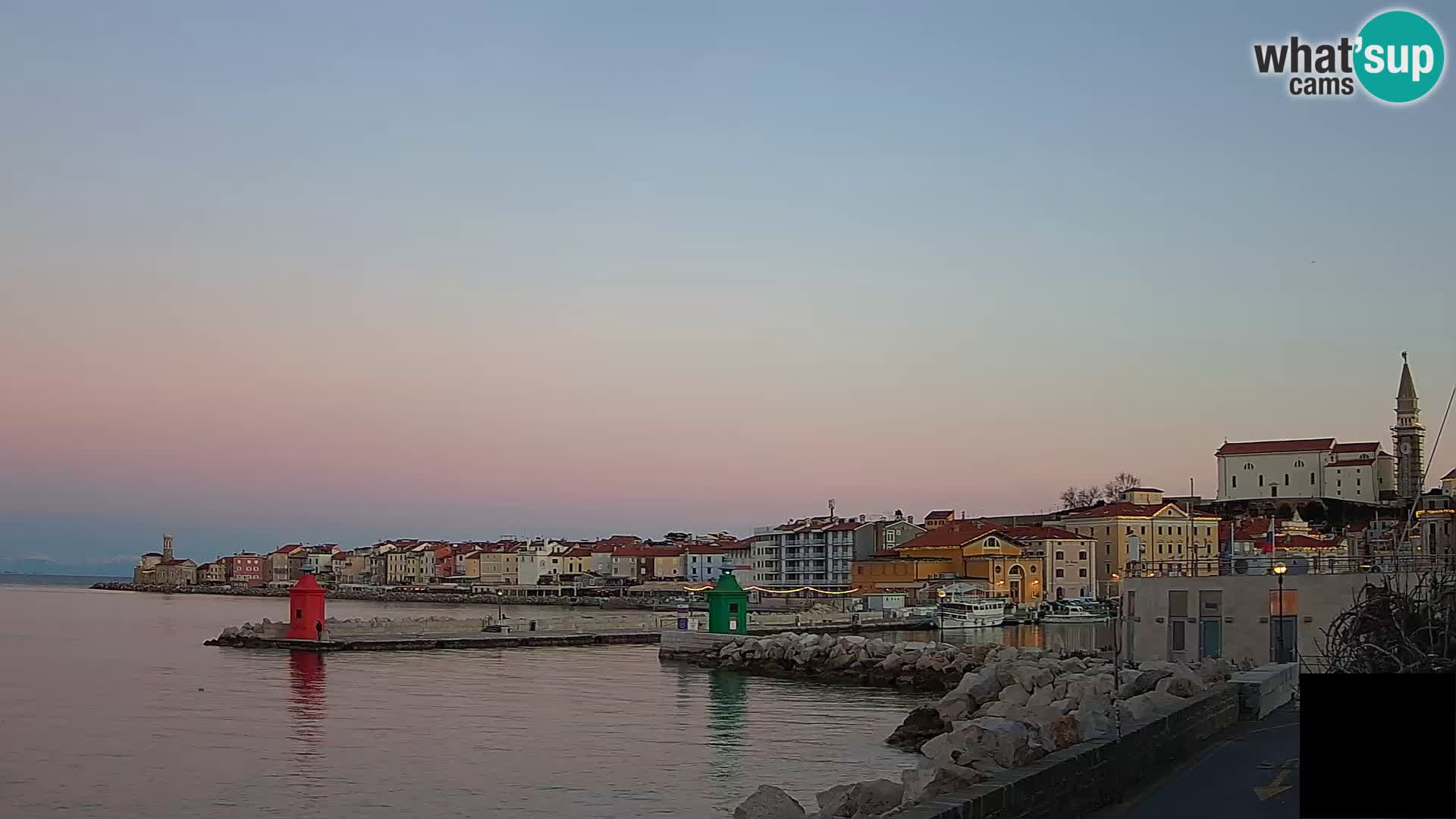 Piran – view to Punta and Mandrač