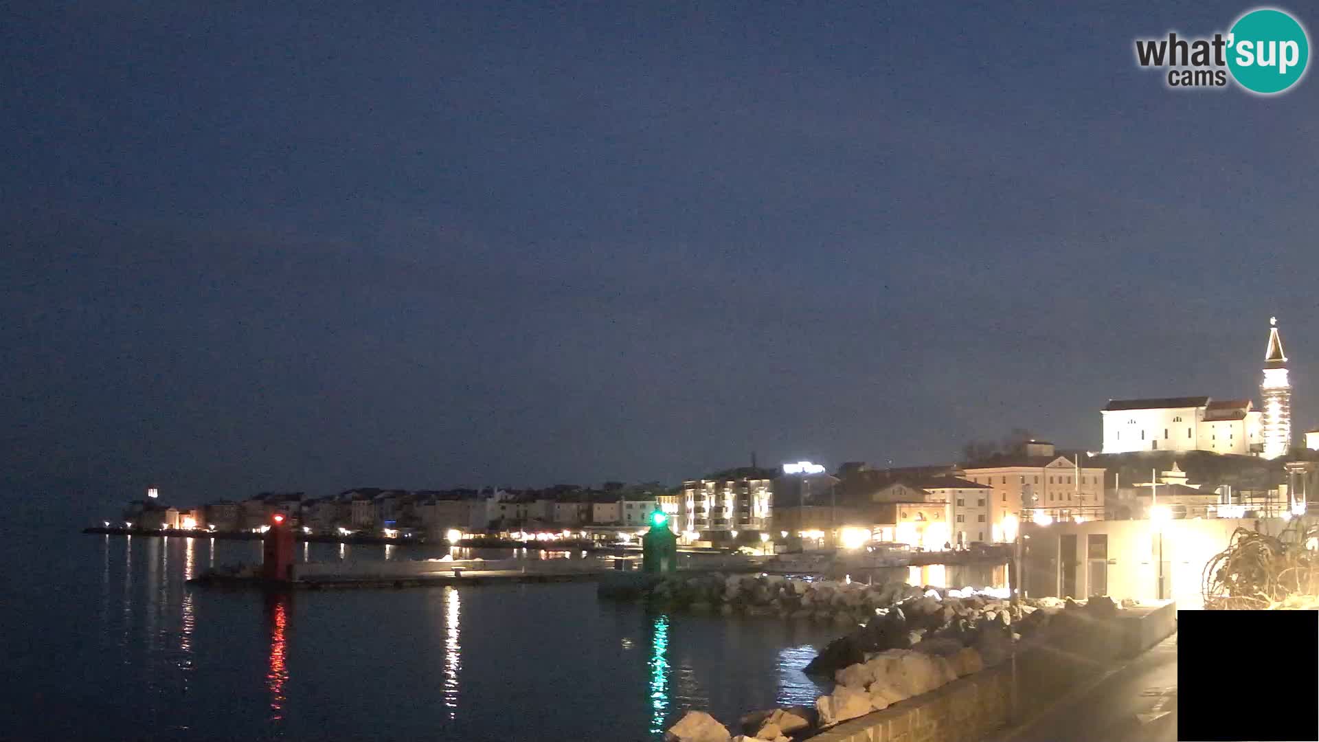 Piran – view to Punta and Mandrač