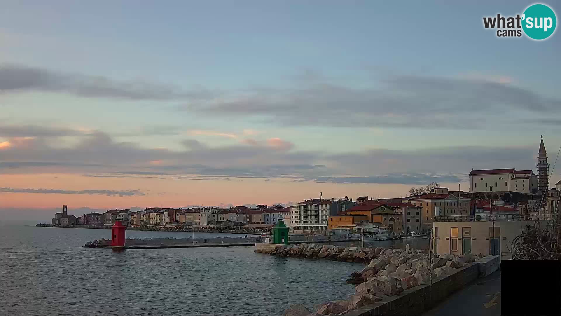 Pirano – vista verso la Punta e il “Mandrač”