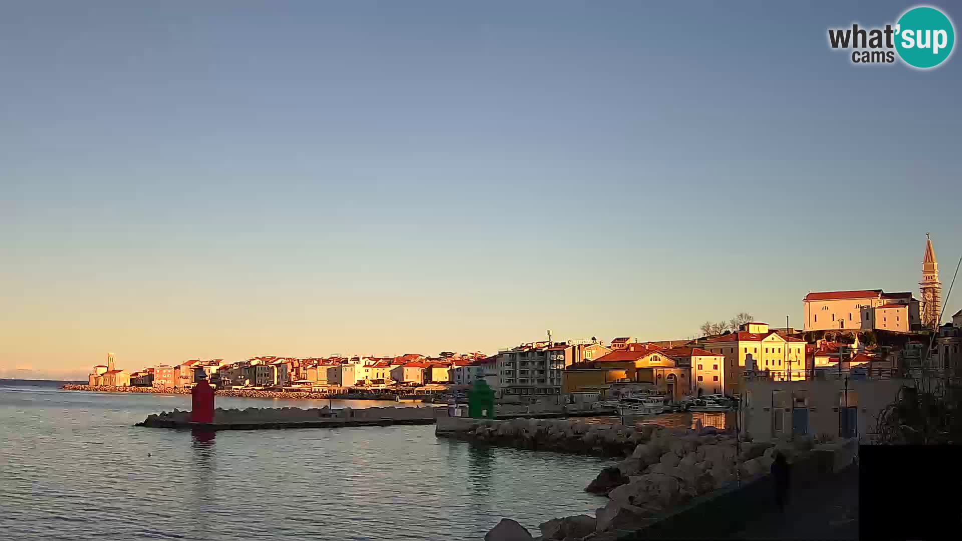 Piran – view to Punta and Mandrač