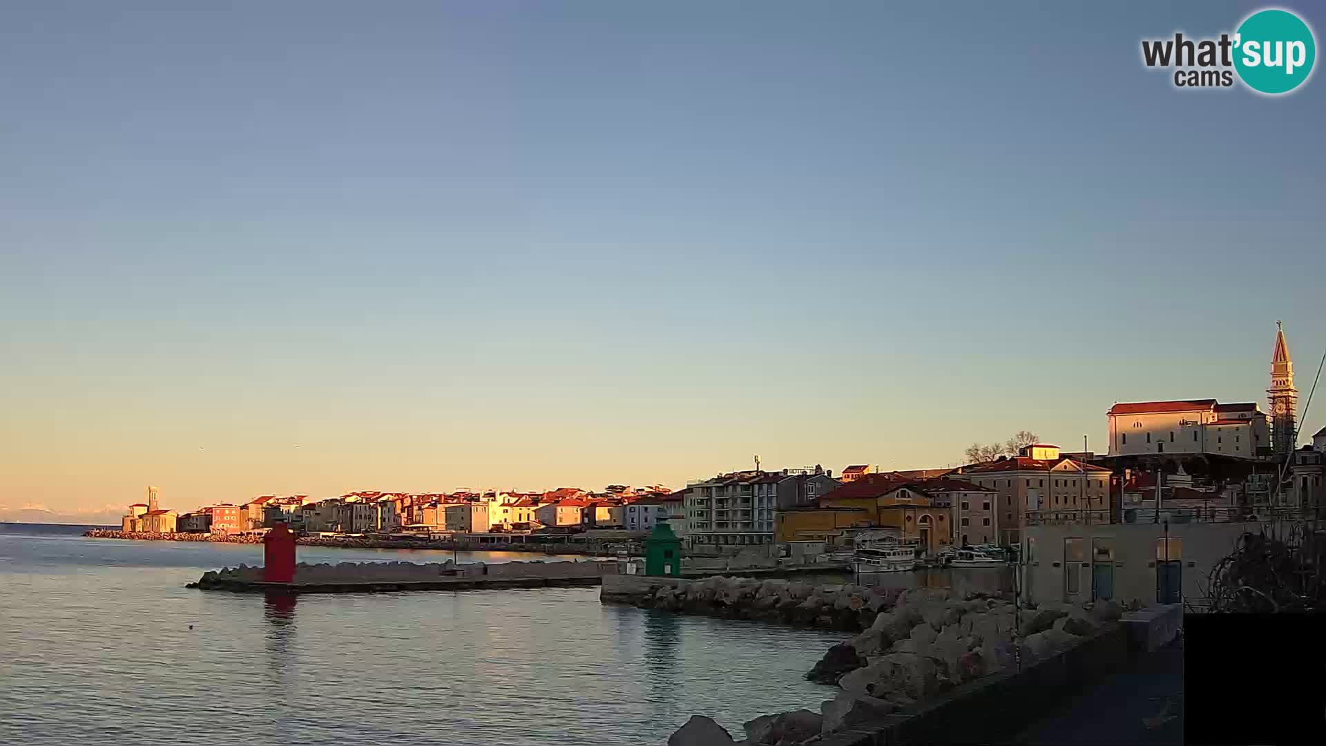 Piran – view to Punta and Mandrač