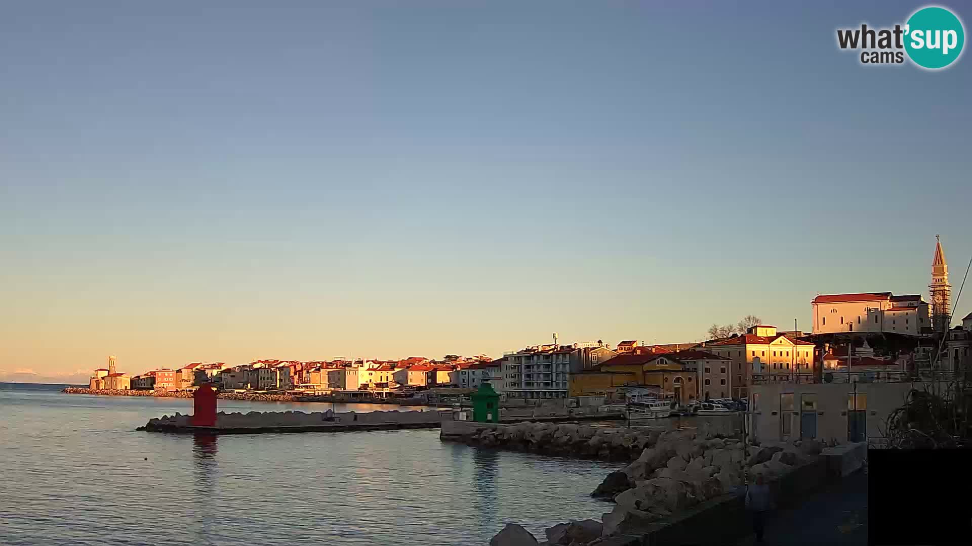 Piran – view to Punta and Mandrač