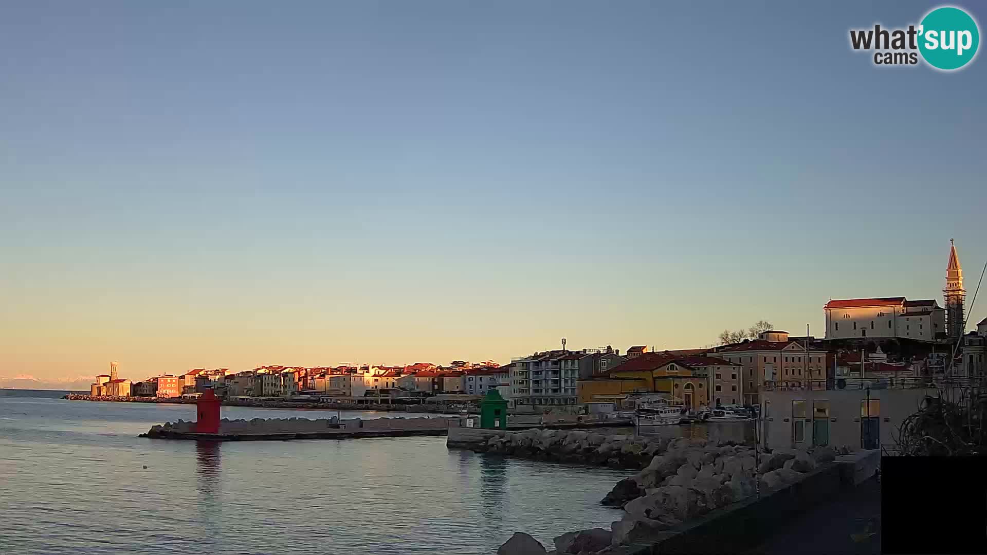 Piran – view to Punta and Mandrač