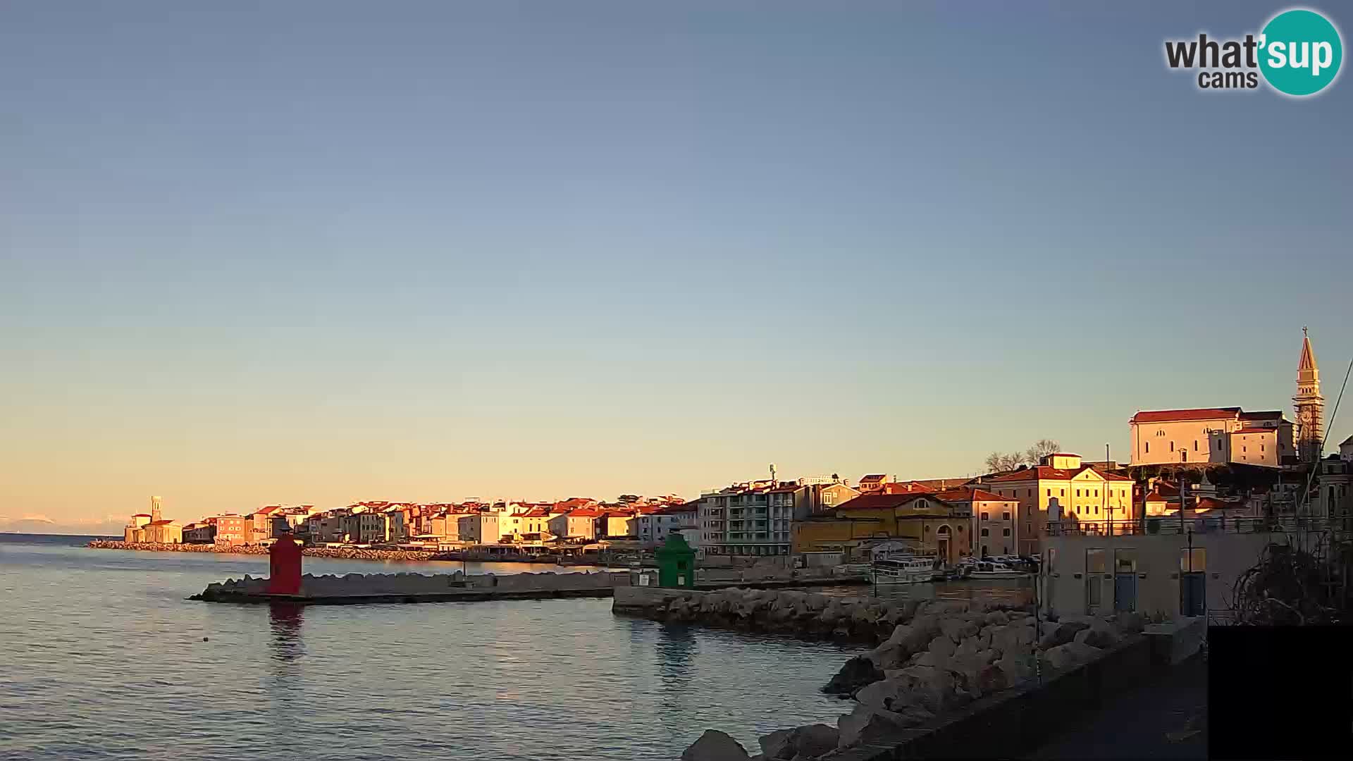 Piran – view to Punta and Mandrač