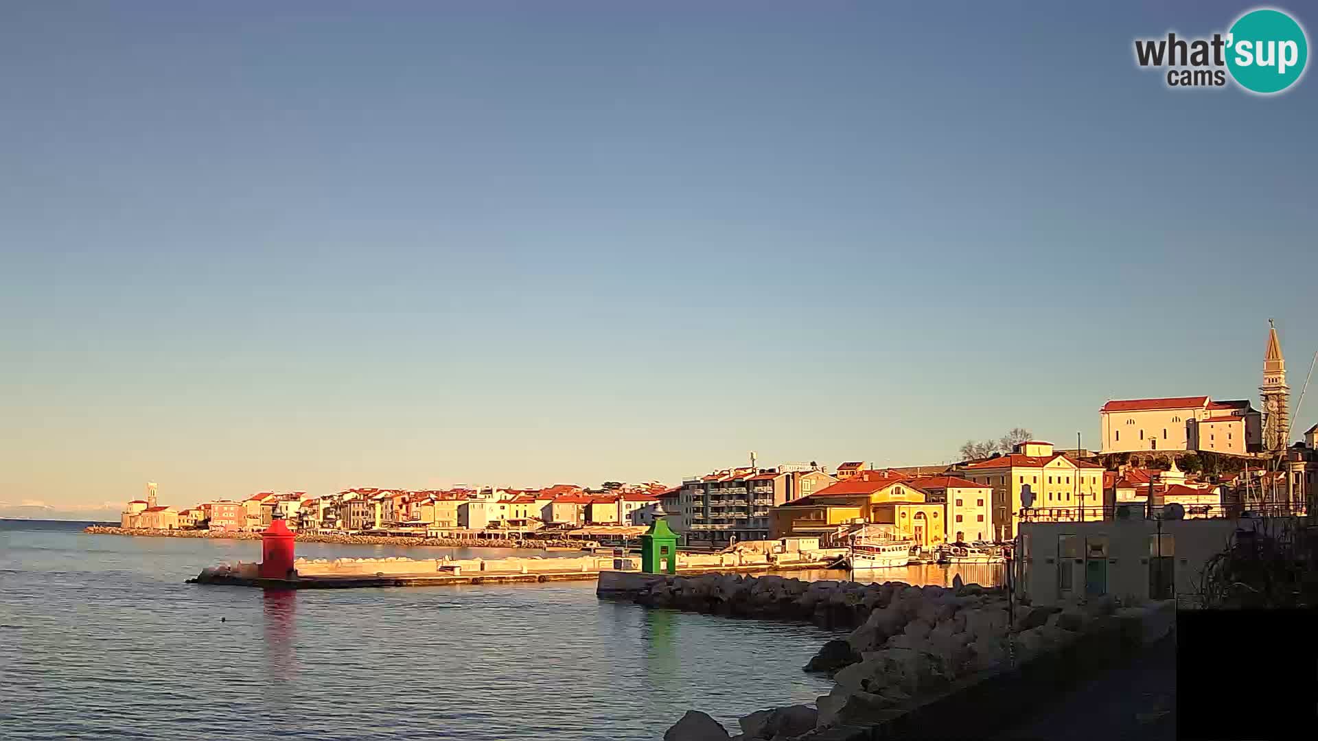 Piran – view to Punta and Mandrač