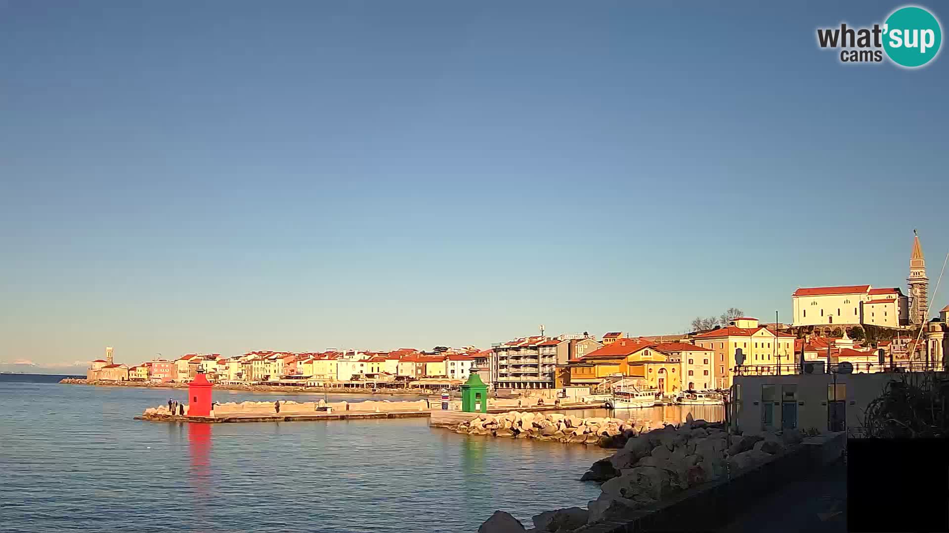 Piran – view to Punta and Mandrač