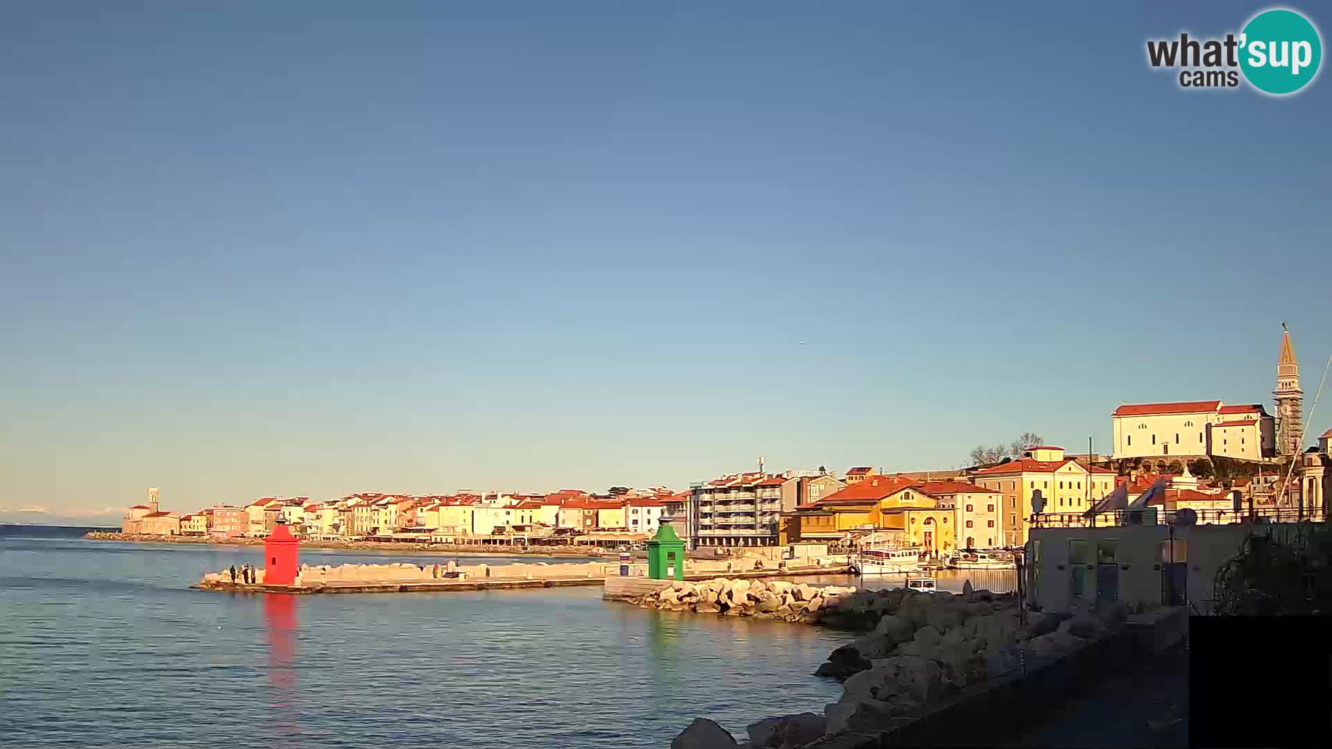 Piran – view to Punta and Mandrač