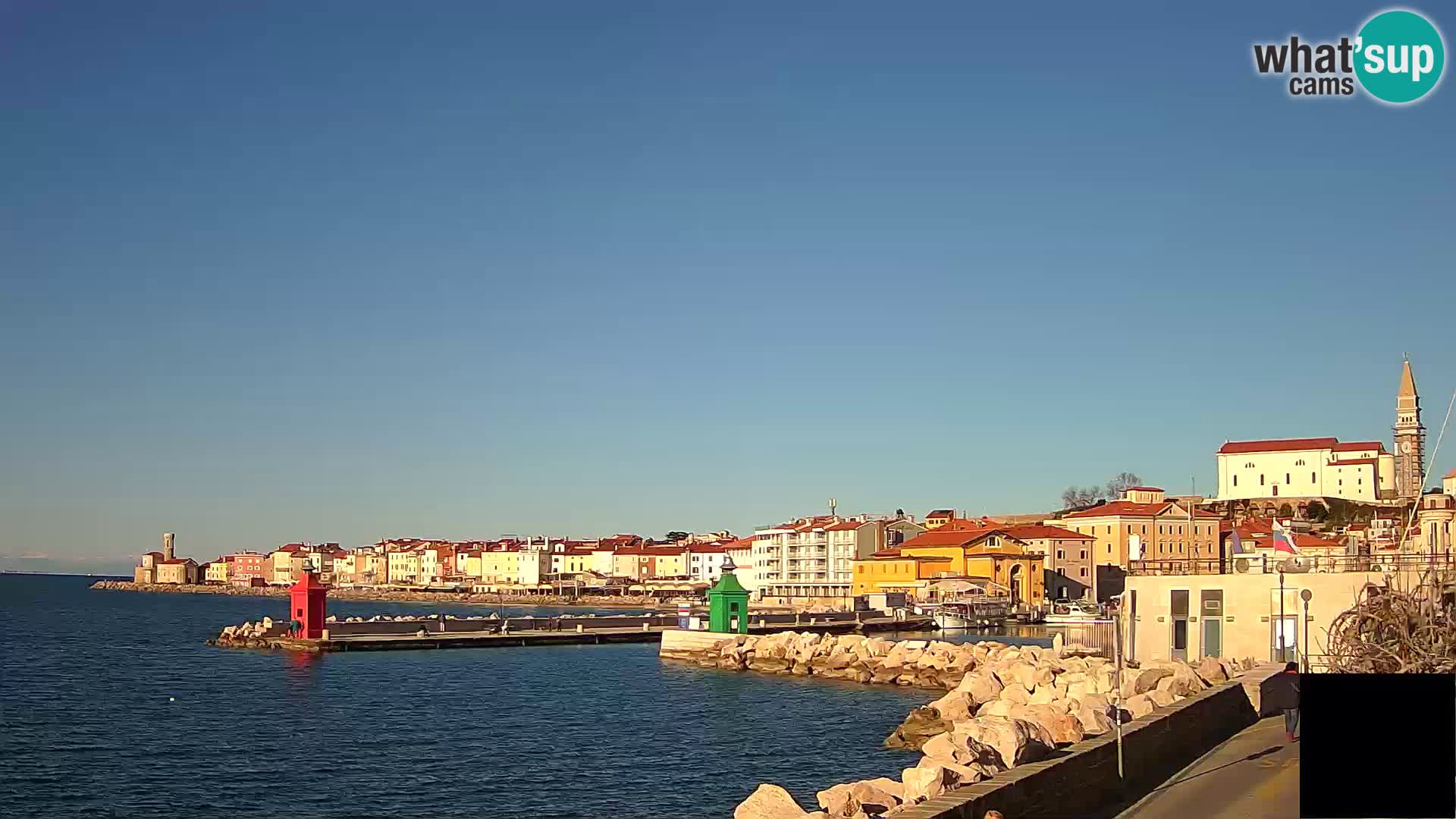 Piran – view to Punta and Mandrač