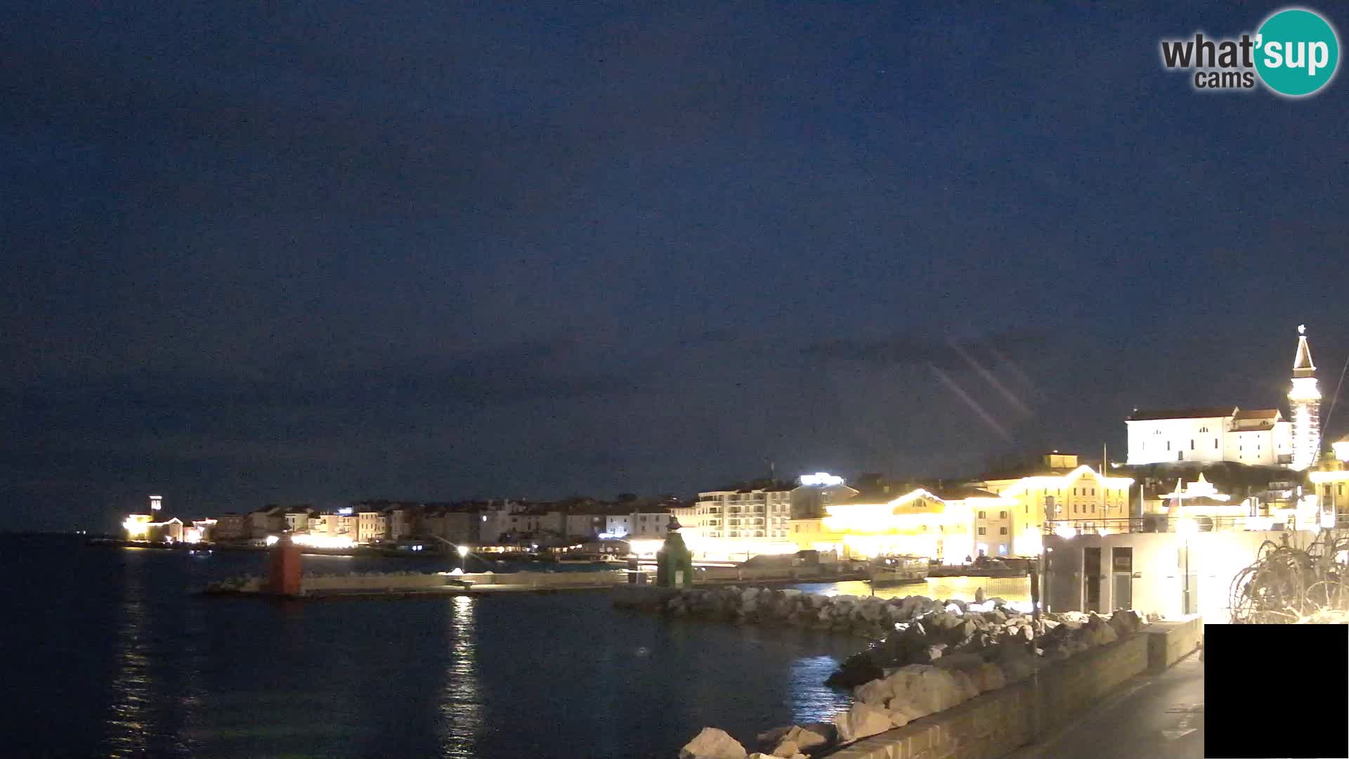 Piran – view to Punta and Mandrač