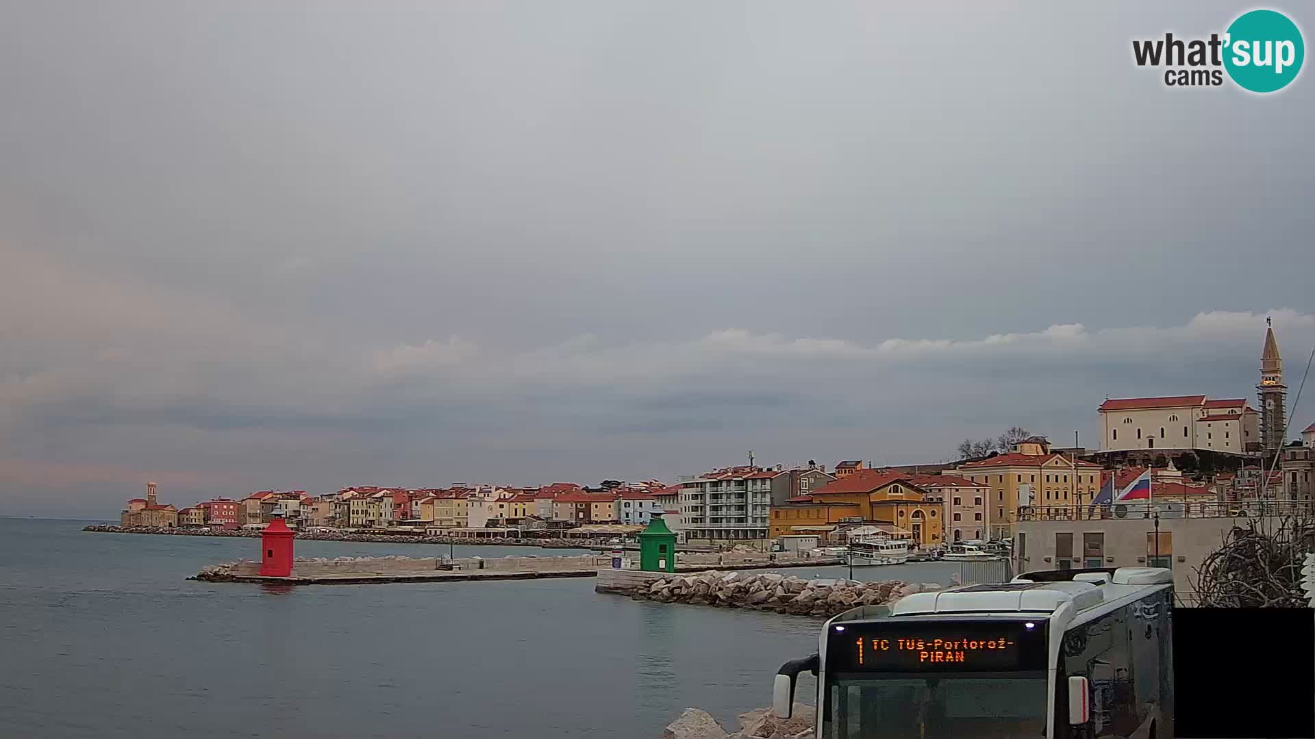 Piran – view to Punta and Mandrač