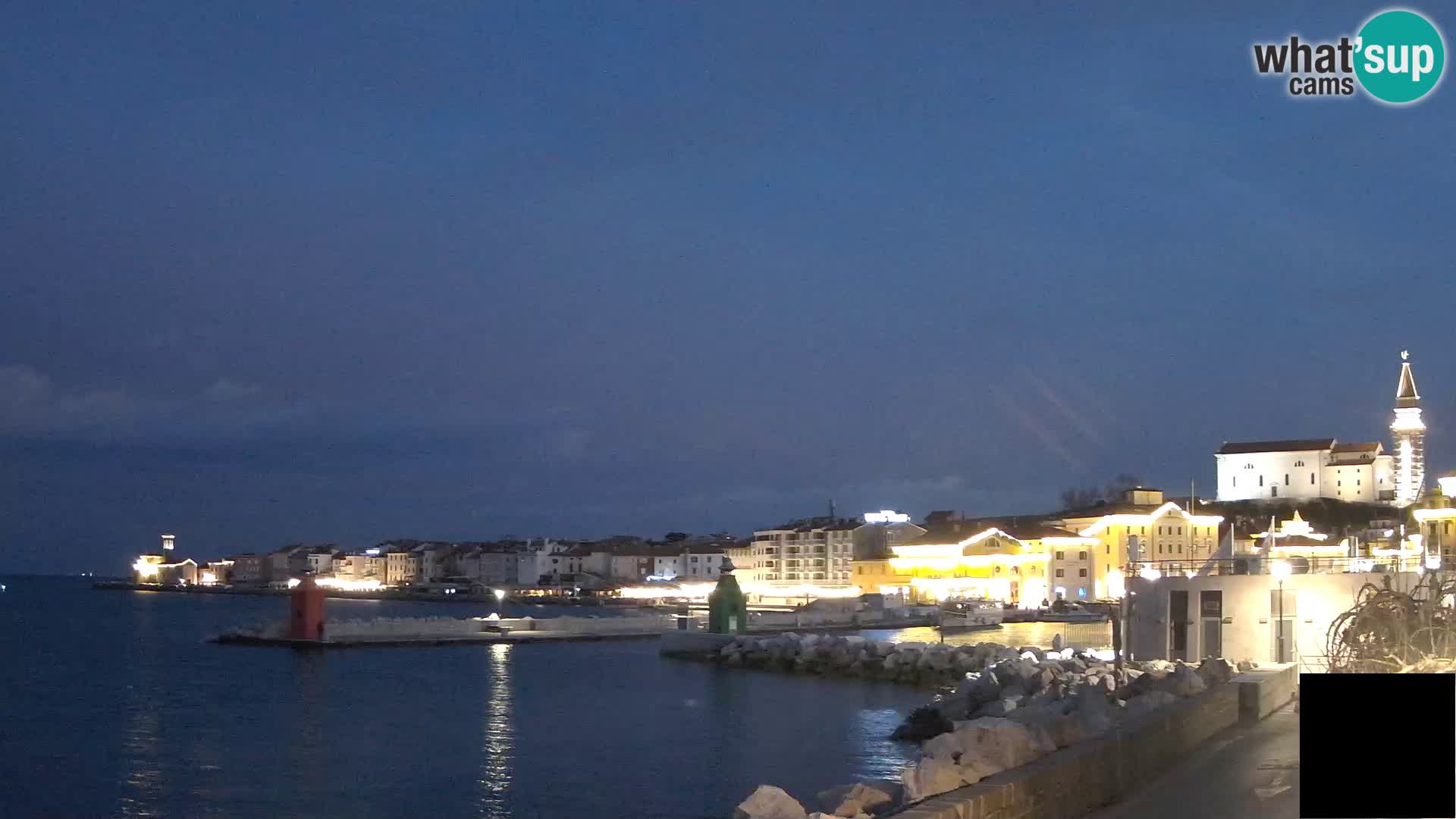 Piran – view to Punta and Mandrač