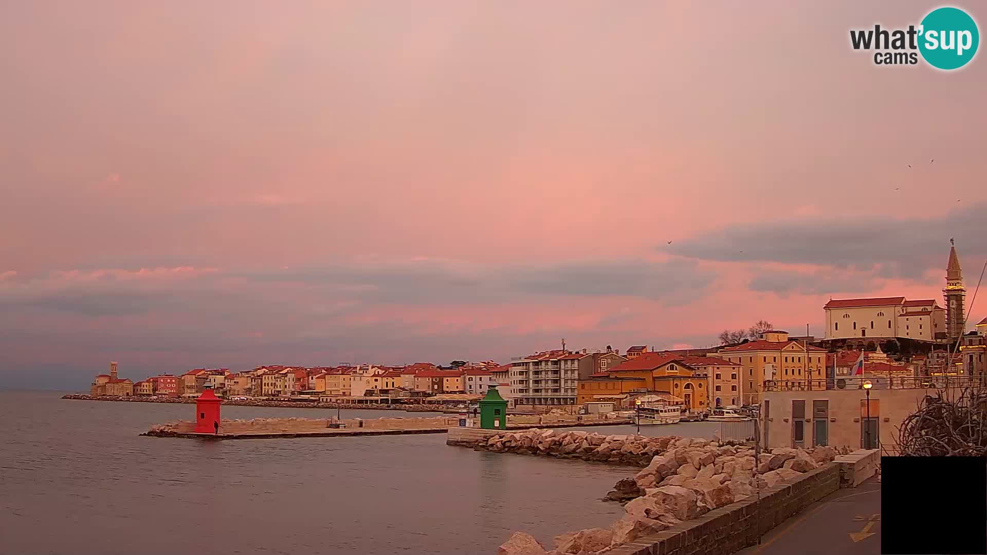 Piran – view to Punta and Mandrač